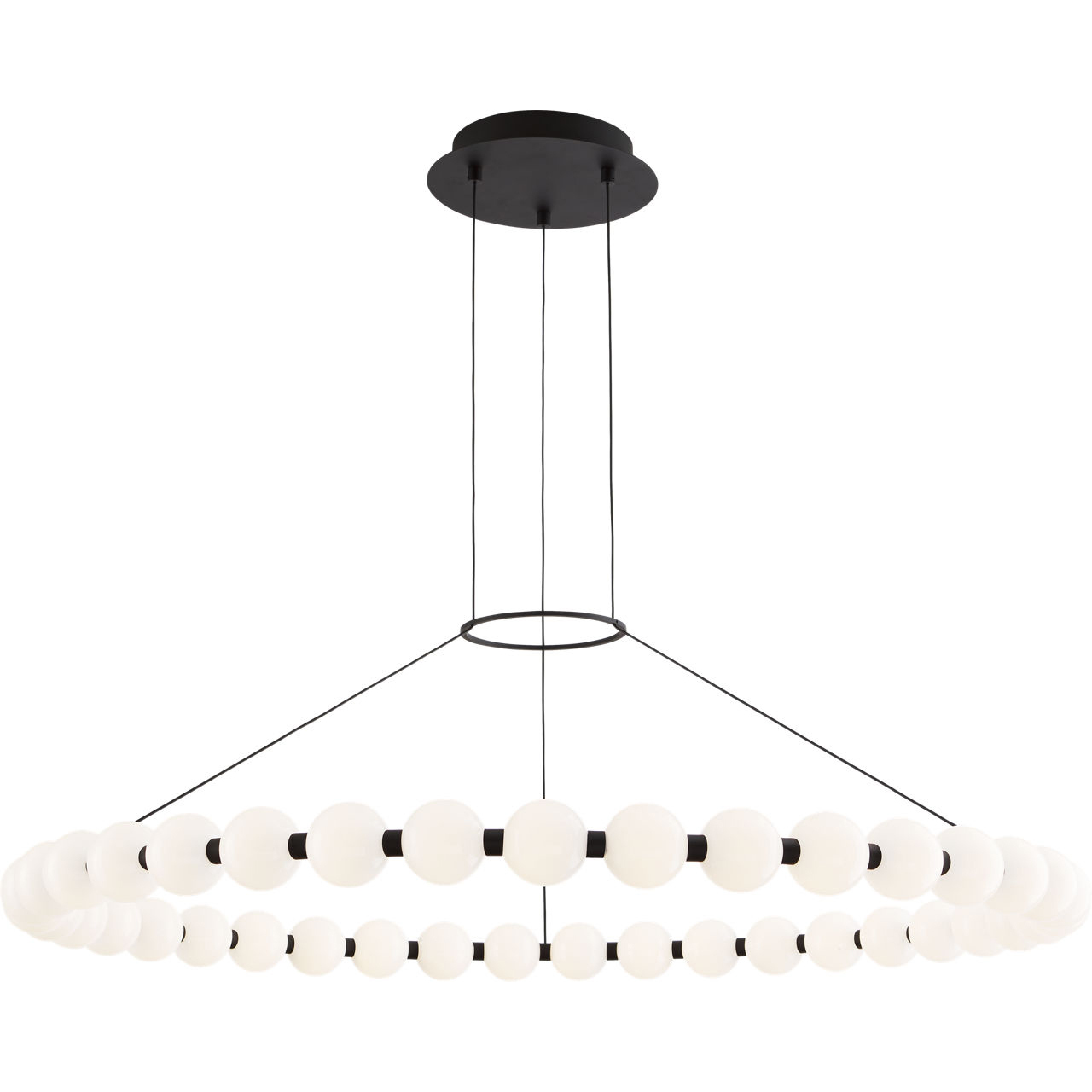 Sean Lavin Orbet LED 42.4 inch Nightshade Black Chandelier Ceiling Light, Integrated LED