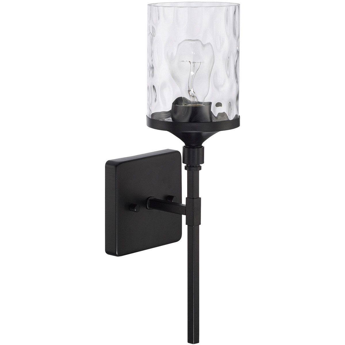 Colton 1 Light 5 inch Matte Black Sconce Wall Light