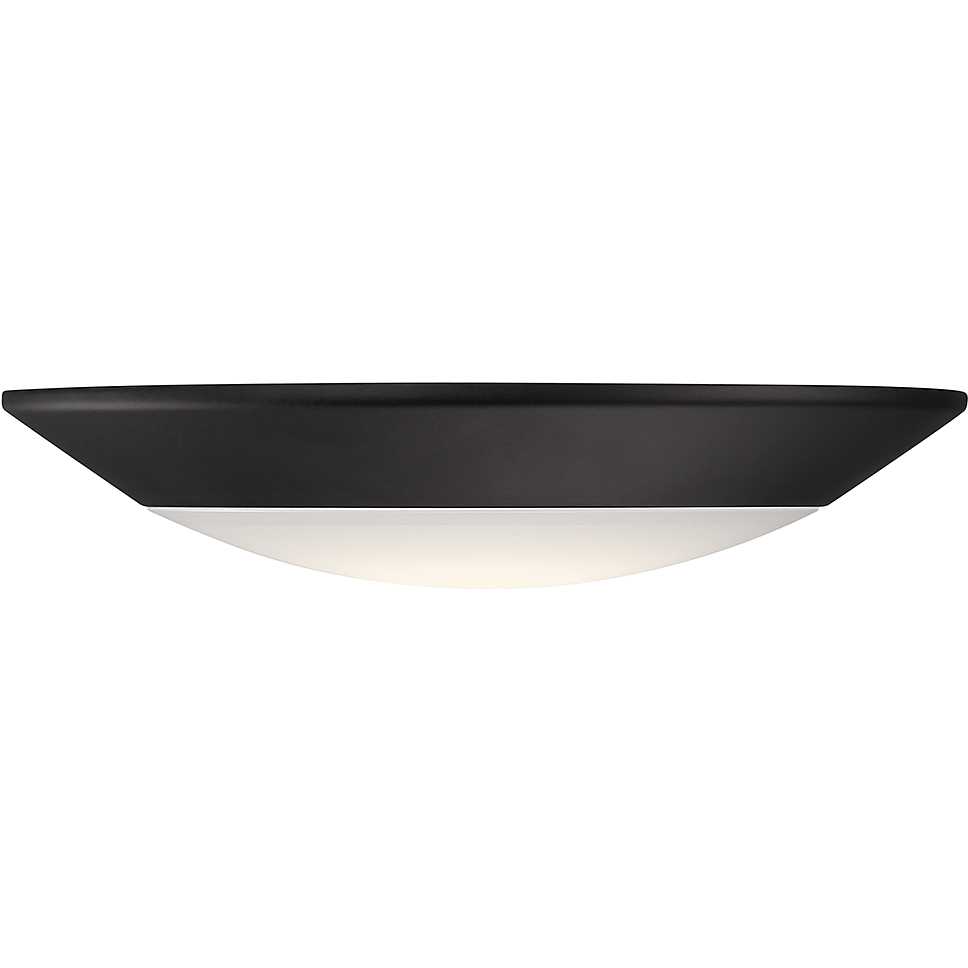 Stella 120V LED 9.37 inch Matte Black Disc Light