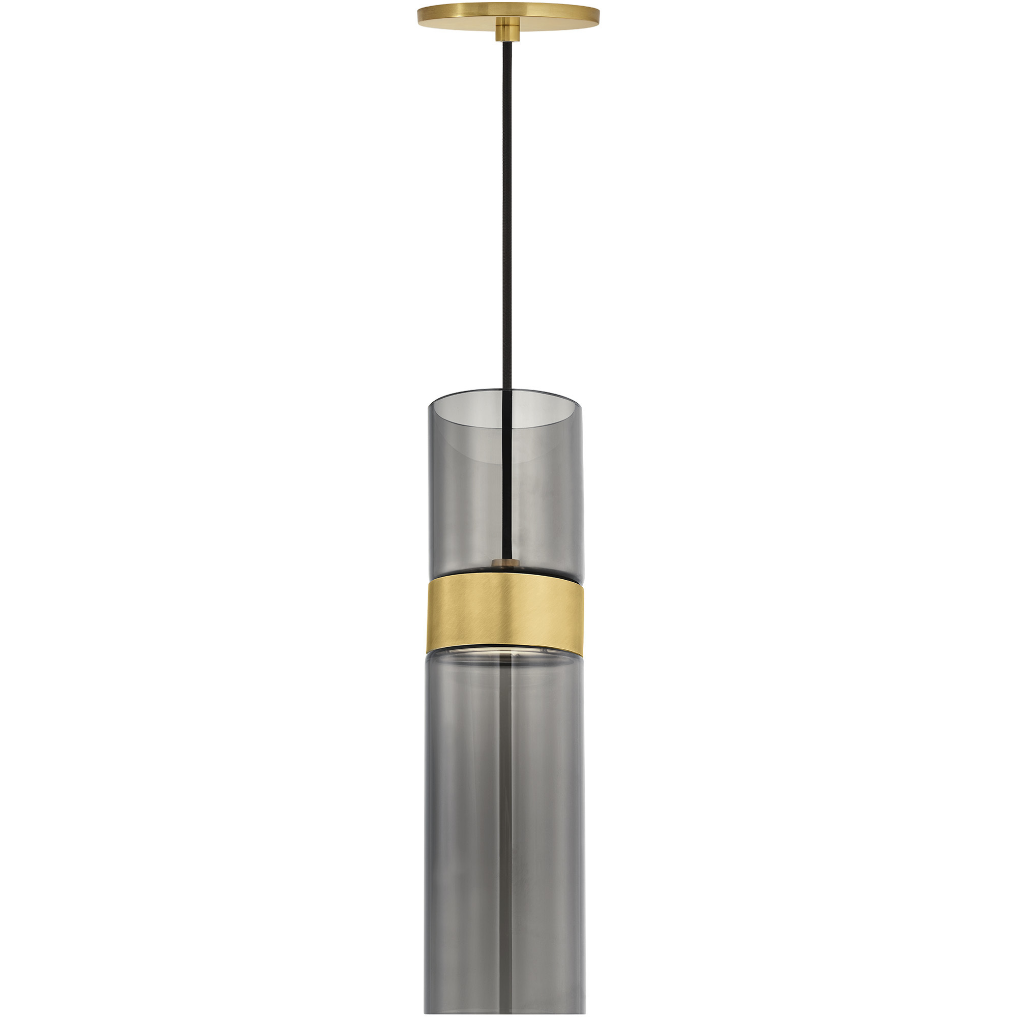 Sean Lavin Manette LED Natural Brass Pendant Ceiling Light, Integrated LED