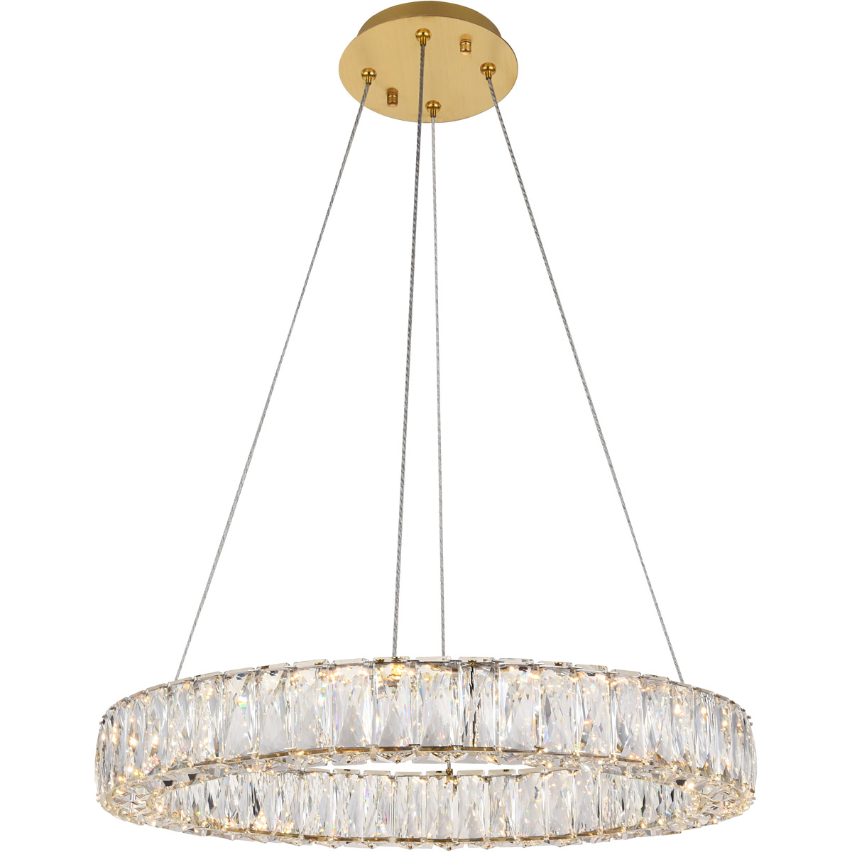 Monroe 23.6 inch Gold Chandelier Ceiling Light