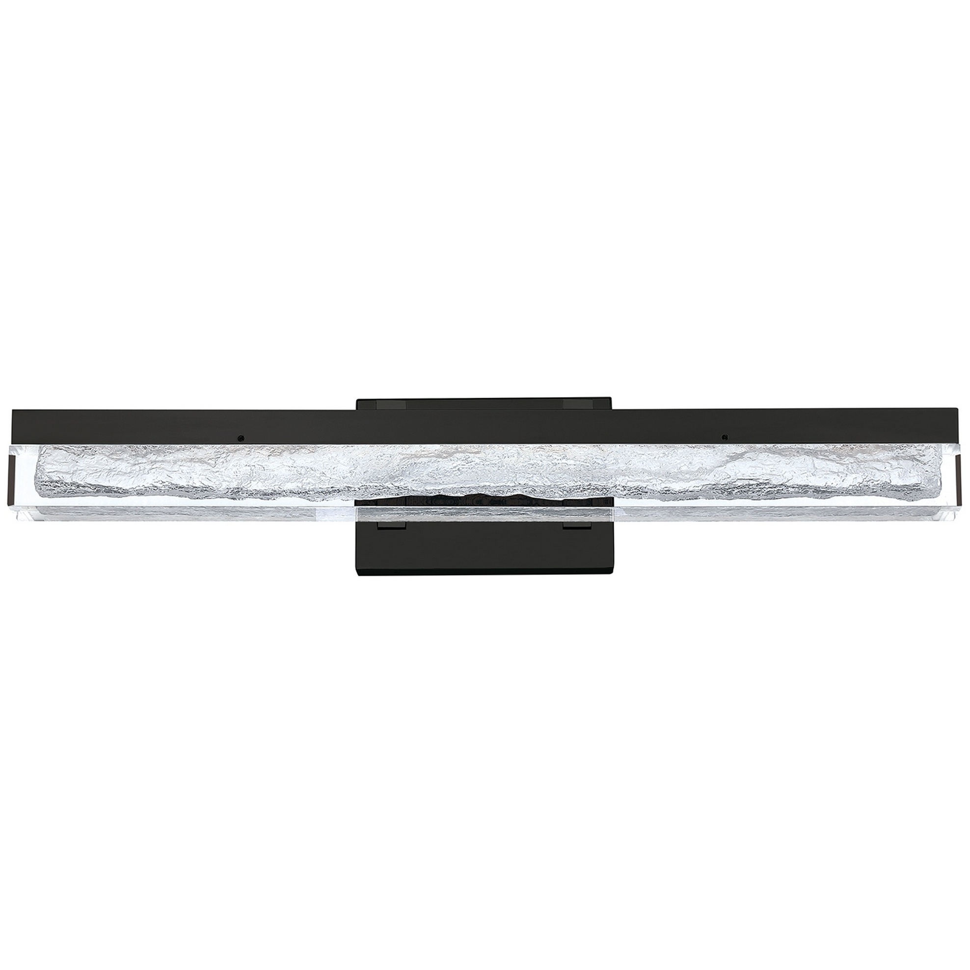 Ice Age 1 Light 24 inch Black Vanity Light Wall Light