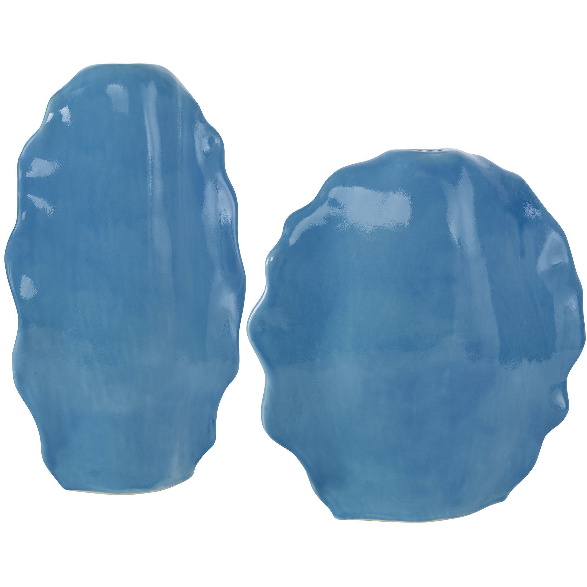 Ruffled Feathers 20 X 12 inch Vases, Set of 2