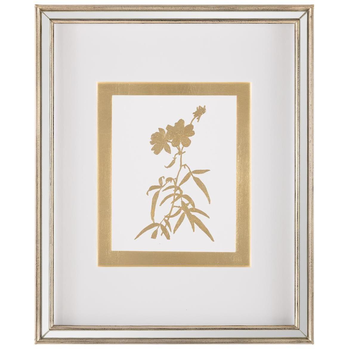Botanicals III Golden Wall Decor, Giclees