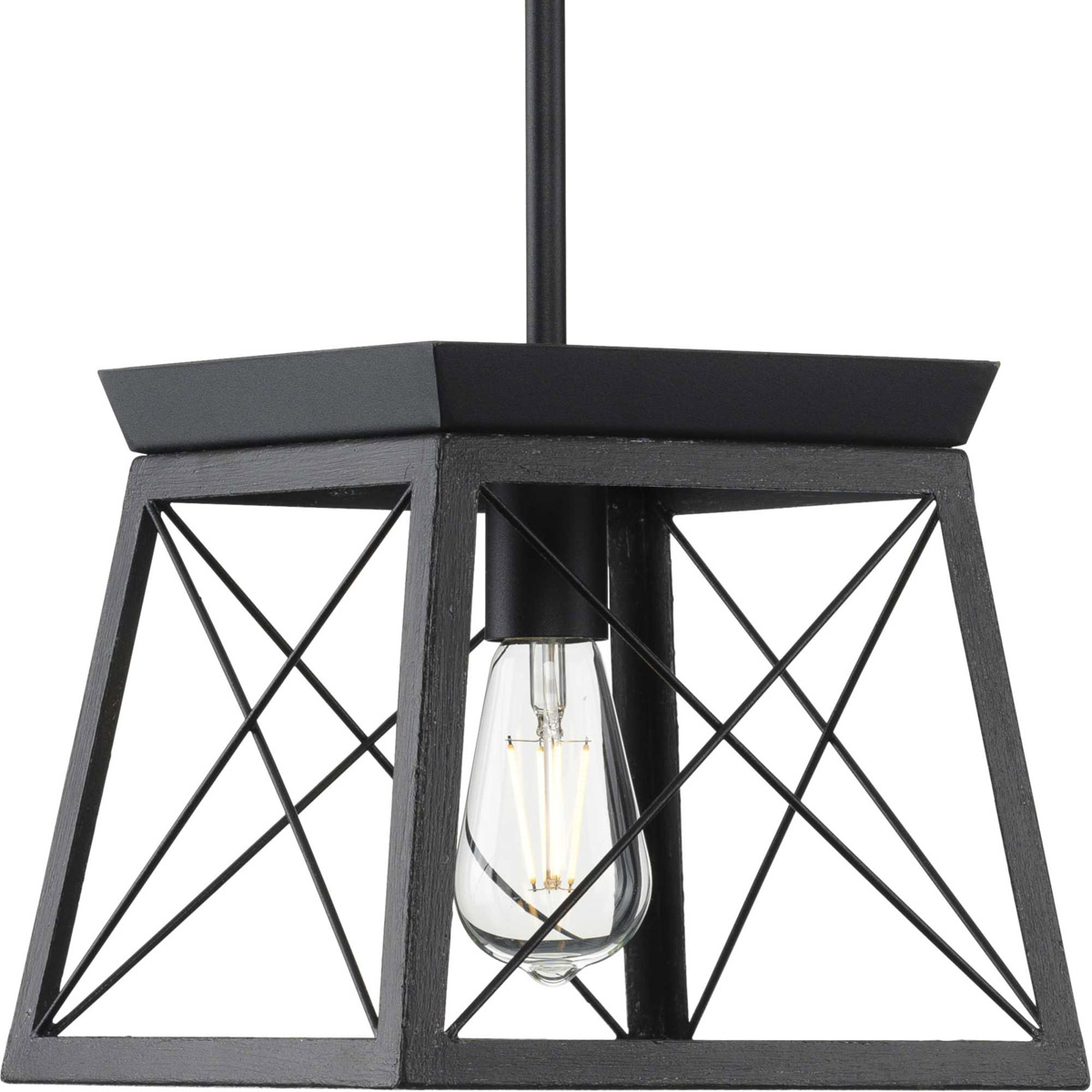 Briarwood 1 Light 10 inch Textured Black Pendant Ceiling Light