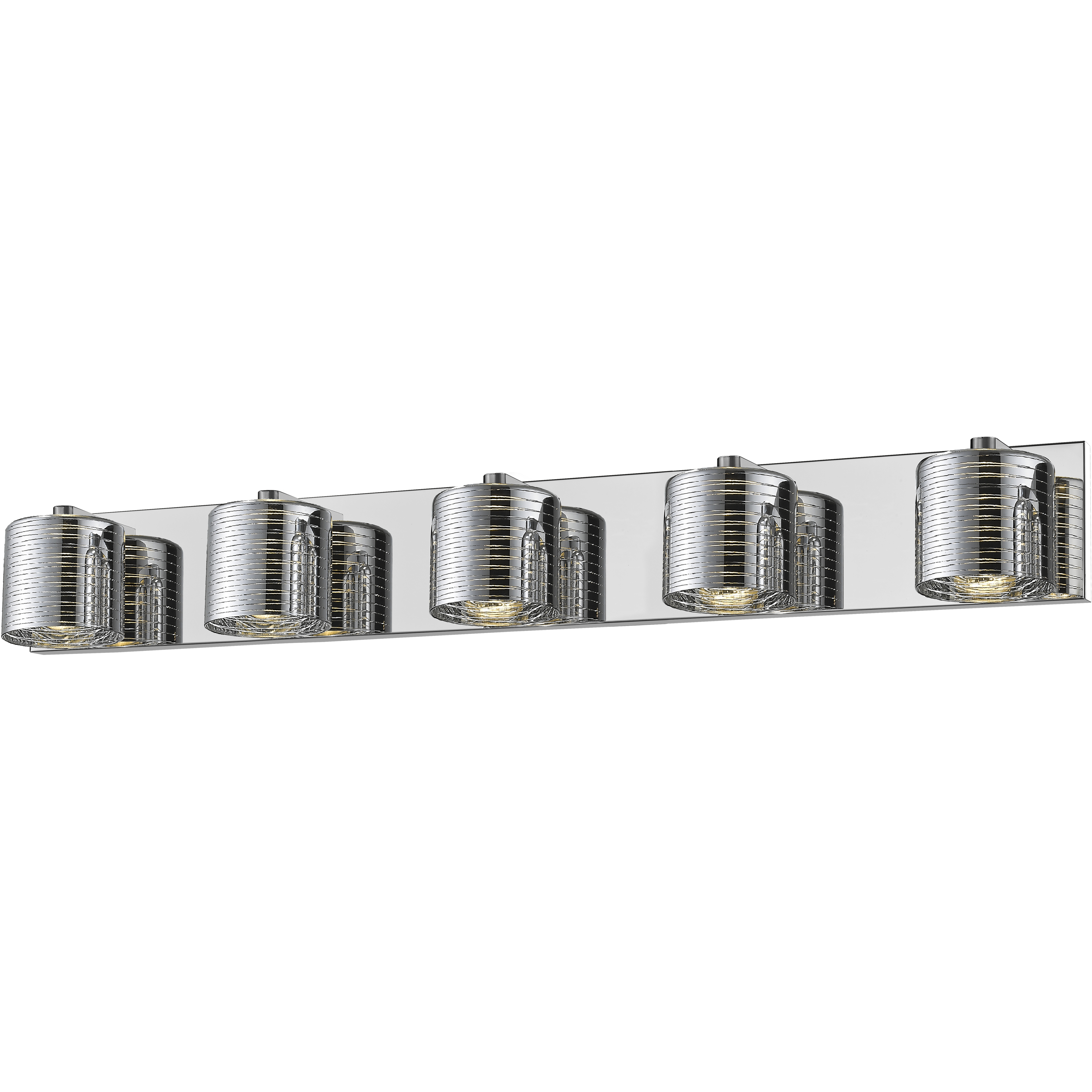 Sempter LED 36.25 inch Chrome Vanity Wall Light in 4.85, Chrome and Crystal