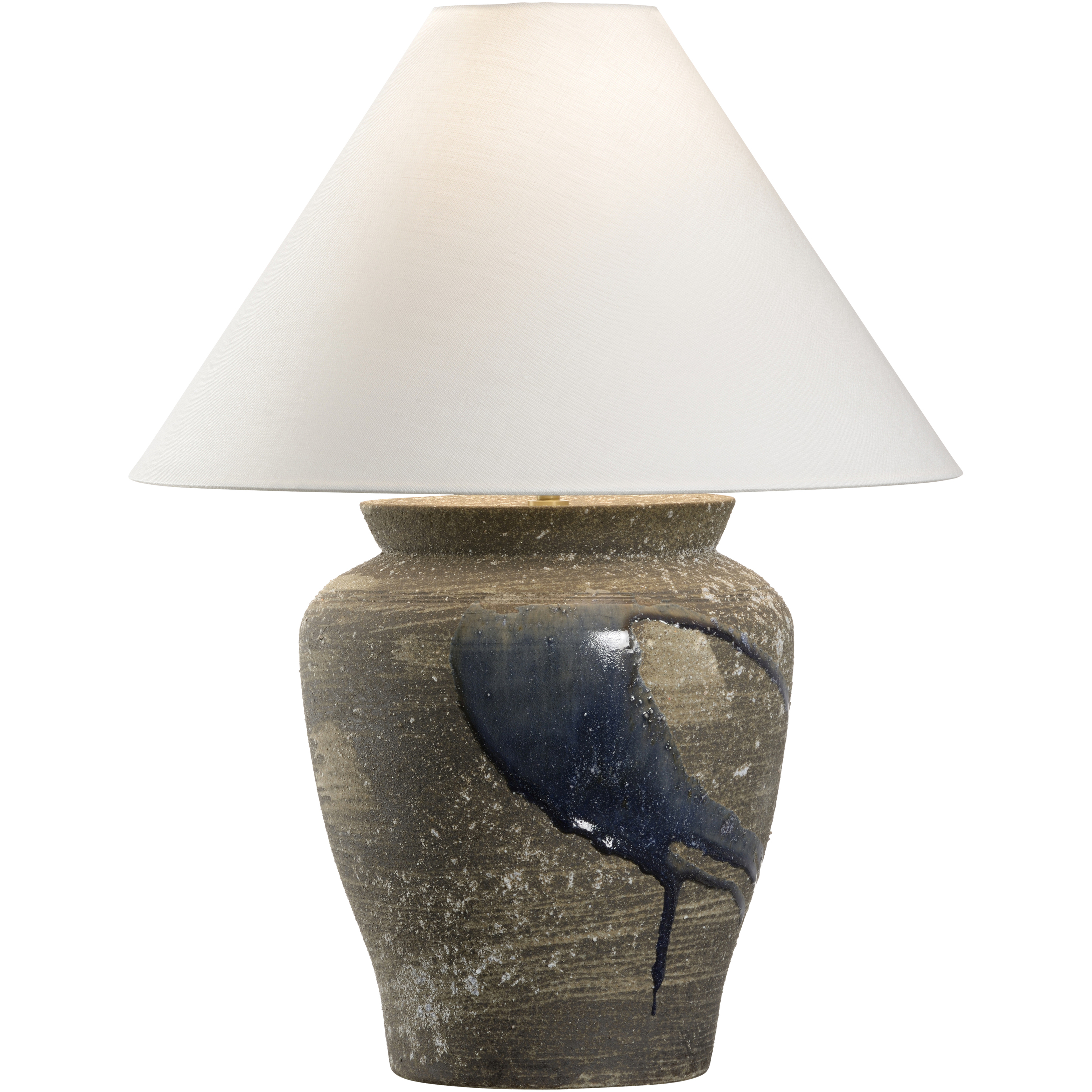 Riku 19 inch 100.00 watt Gray and Blue Table Lamp Portable Light