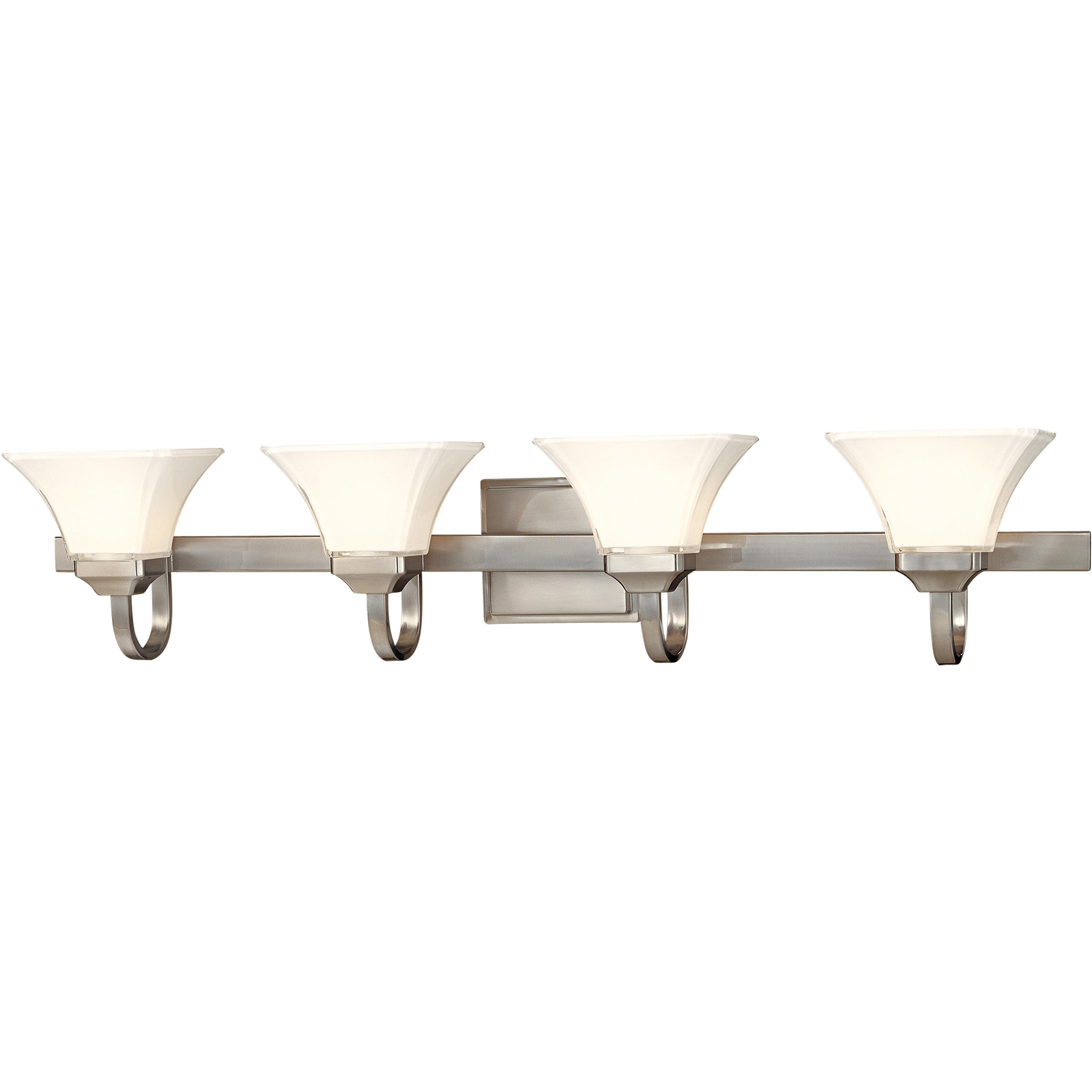 Agilis 4 Light 43 inch Brushed Nickel Bath Light Wall Light
