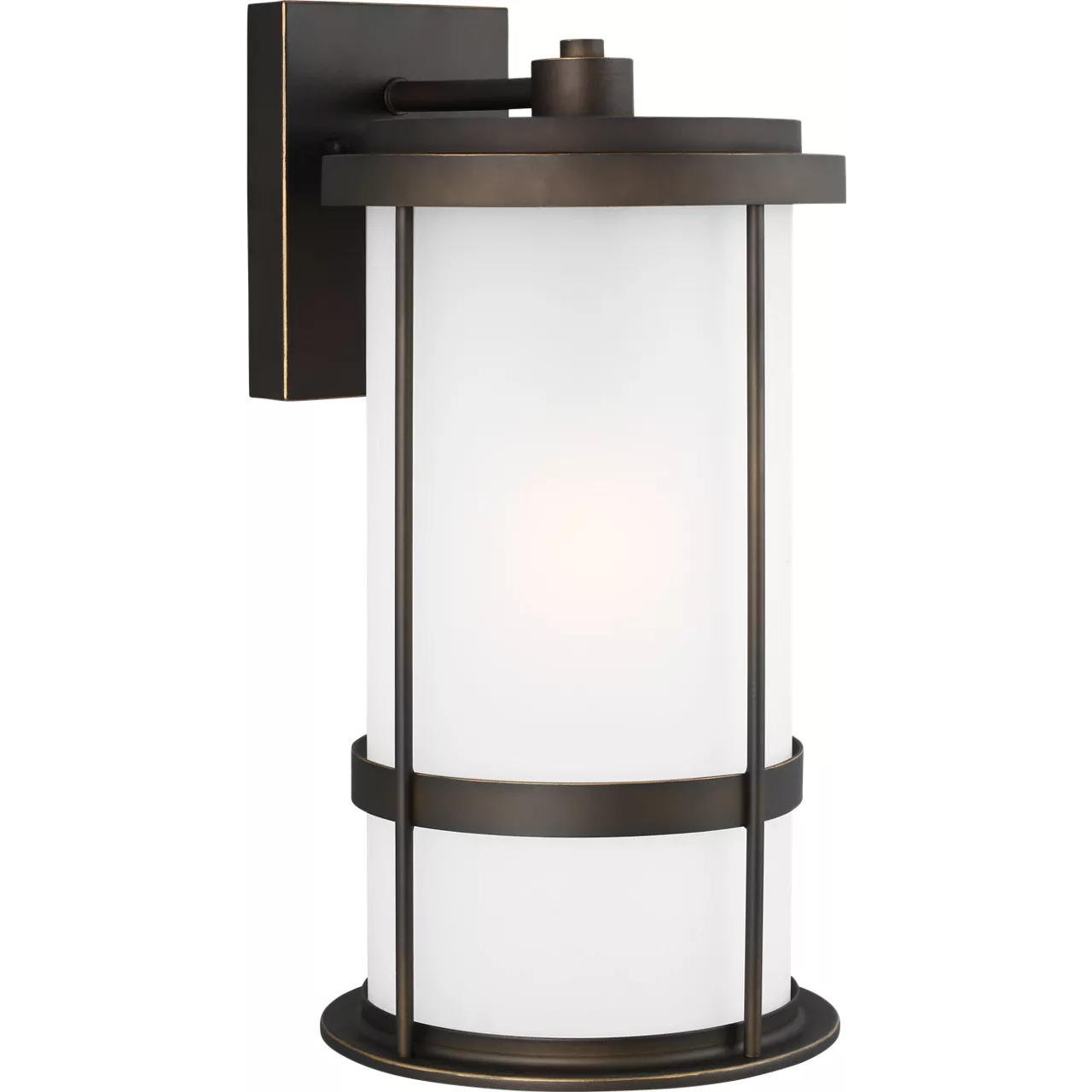 Wilburn 1 Light 20 inch Antique Bronze Outdoor Wall Lantern, Large