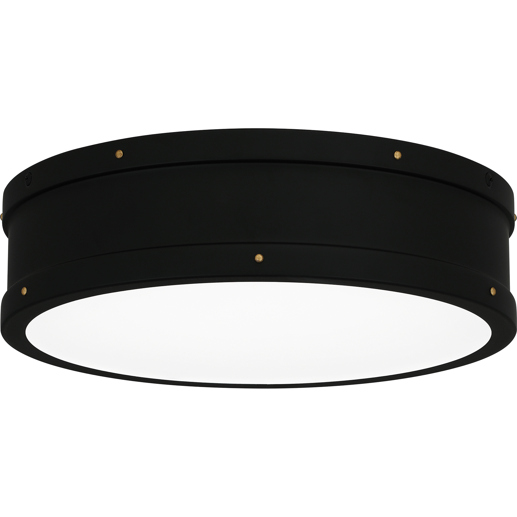 Ahoy LED 12.75 inch Matte Black Flush Mount Ceiling Light, Medium