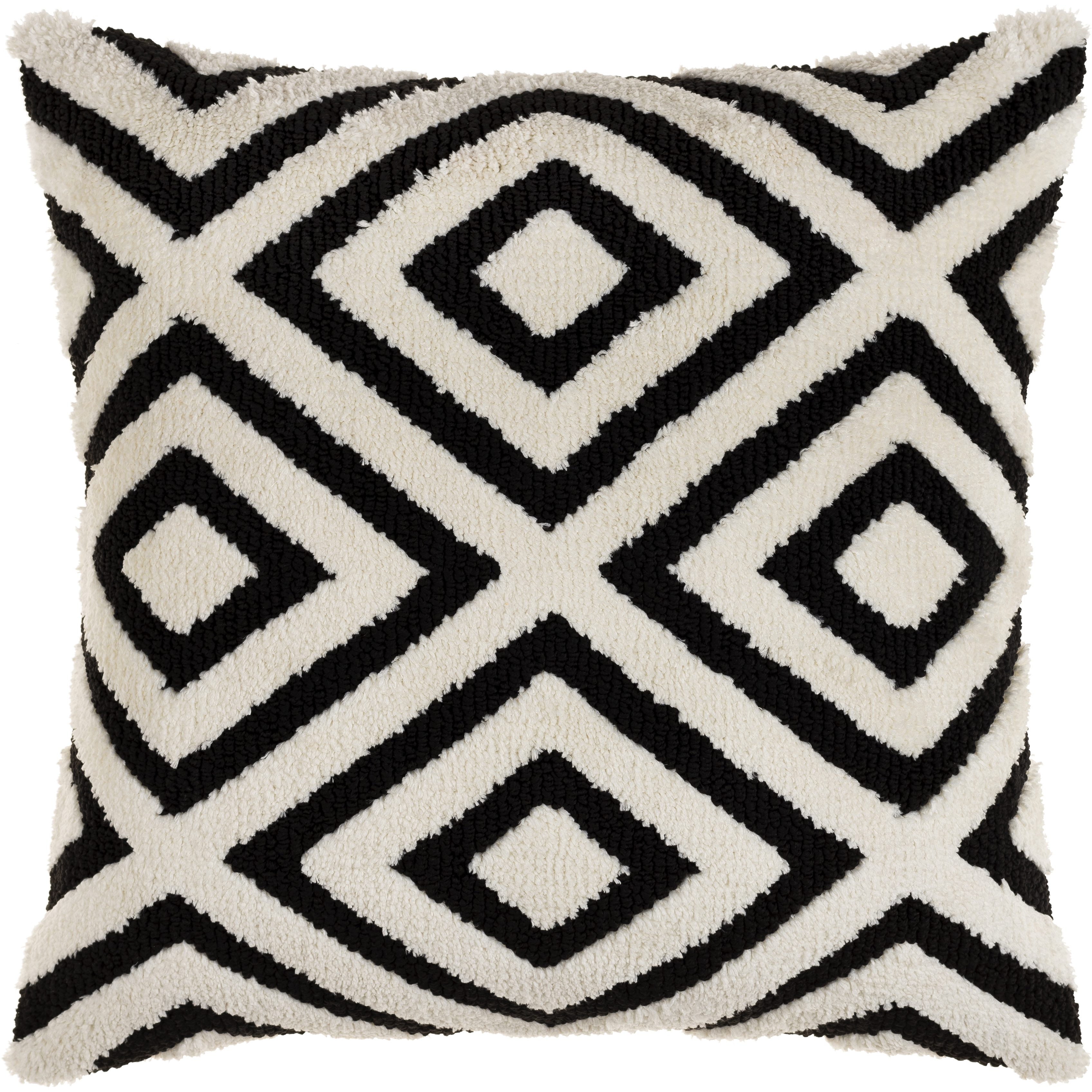 Sheldon 20 inch Black Pillow Cover in 20 x 20, Square
