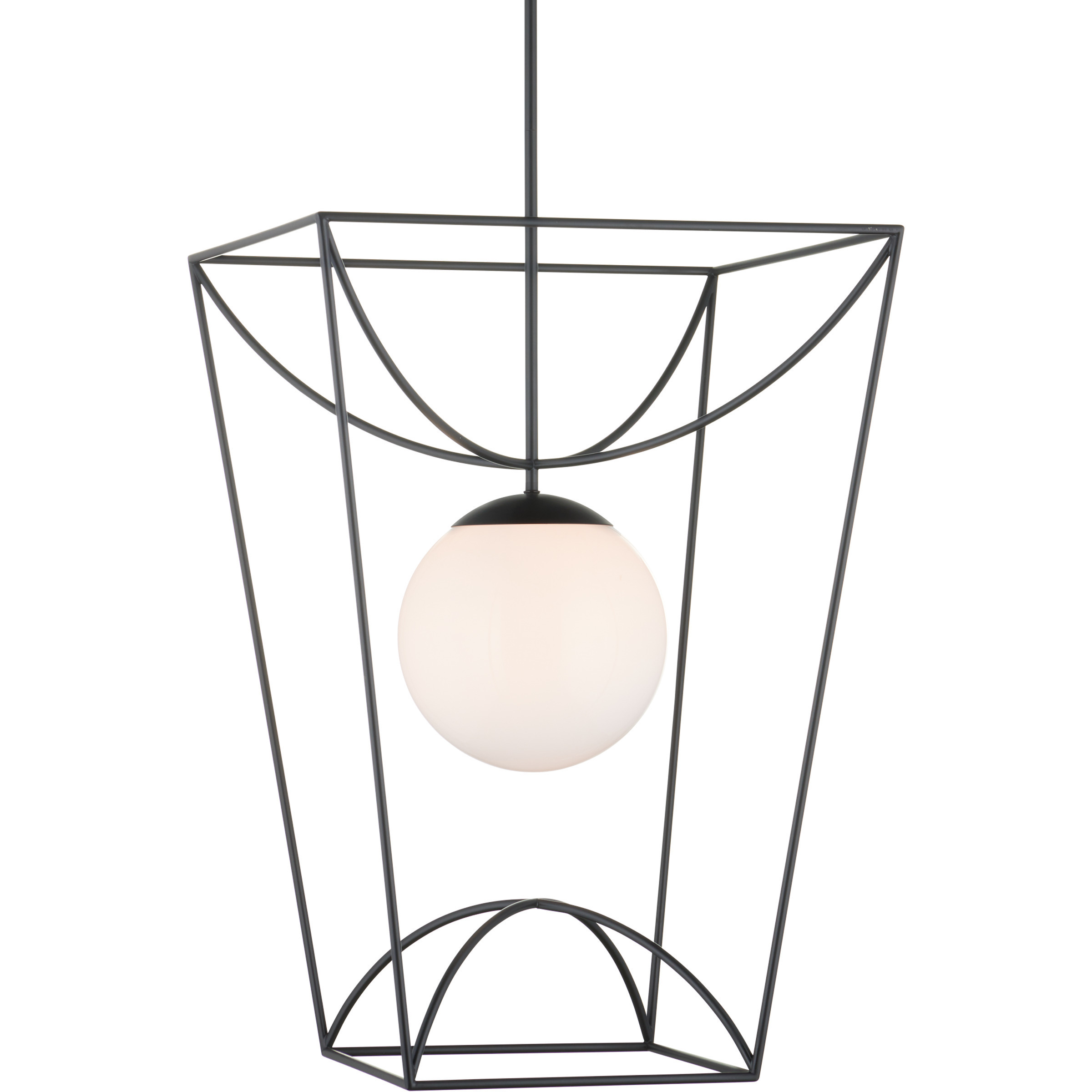 Rochefort 1 Light 21 inch Black Indoor/Outdoor Lantern Pendant Ceiling Light