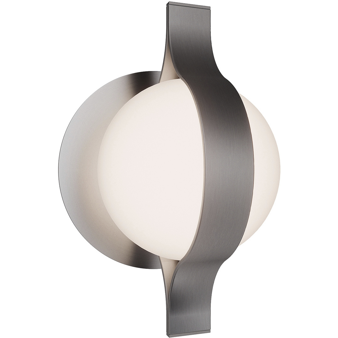 Ellaria LED 6.75 inch Brushed Nickel Wall Sconce Wall Light, dweLED