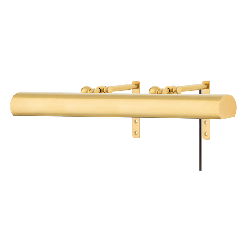 Vernon 75 watt 24 inch Aged Brass Picture Light Wall Light