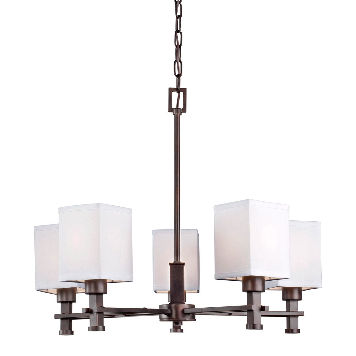 Signature 5 Light 22.75 inch Antique Bronze Chandelier Ceiling Light