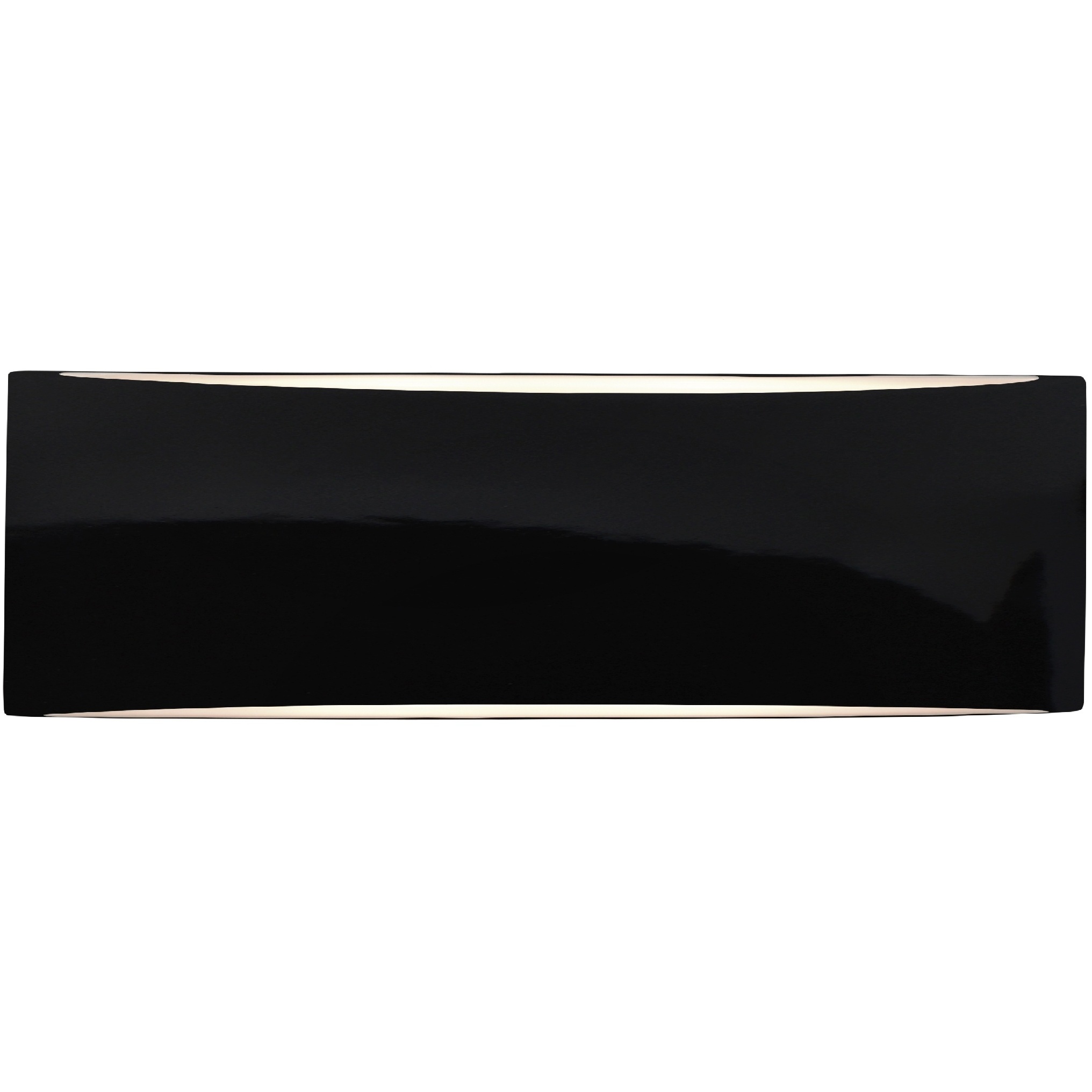 Ambiance LED 16 inch Gloss Black and Matte White ADA Wall Sconce Wall Light