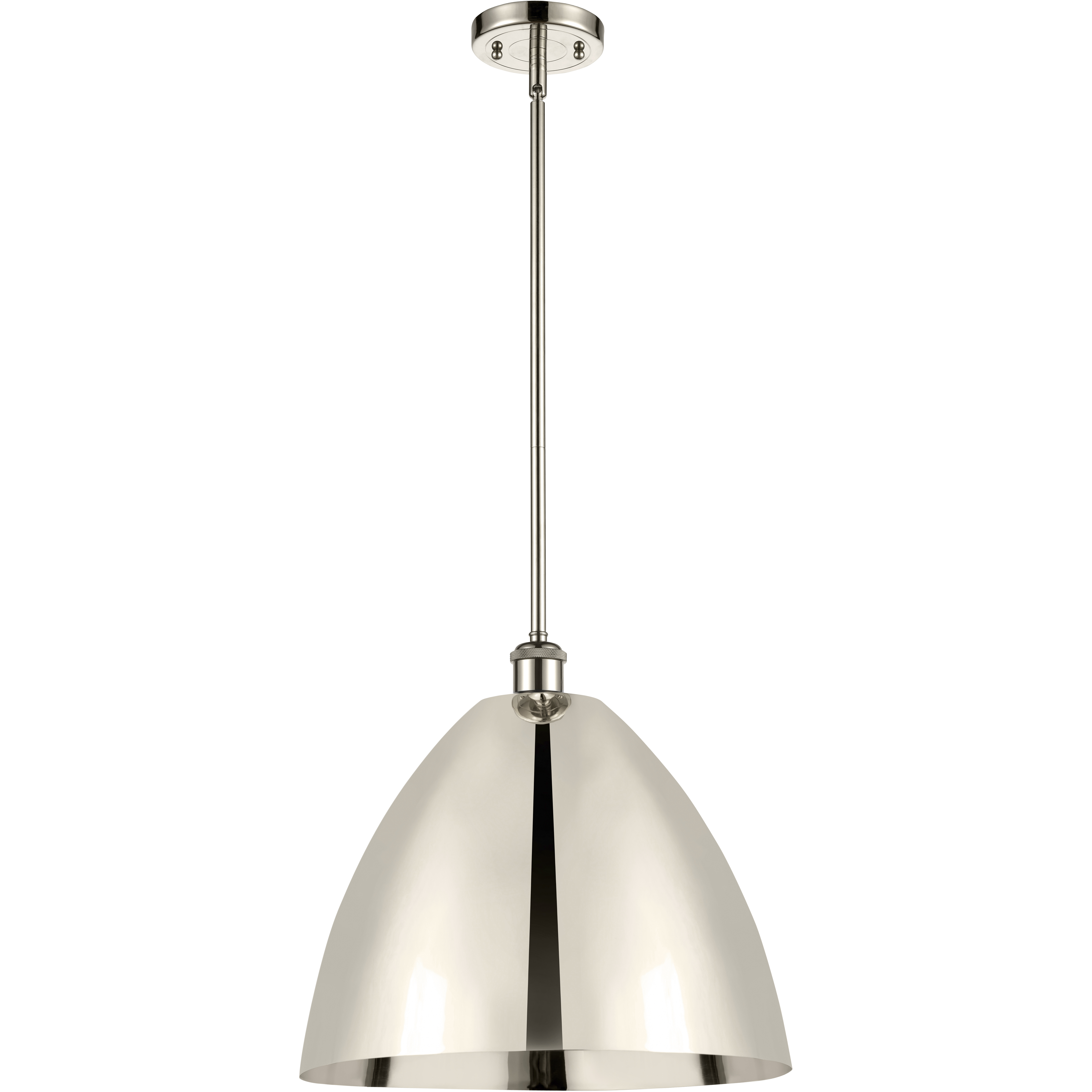 Ballston Dome 1 Light 16 inch Polished Nickel Pendant Ceiling Light
