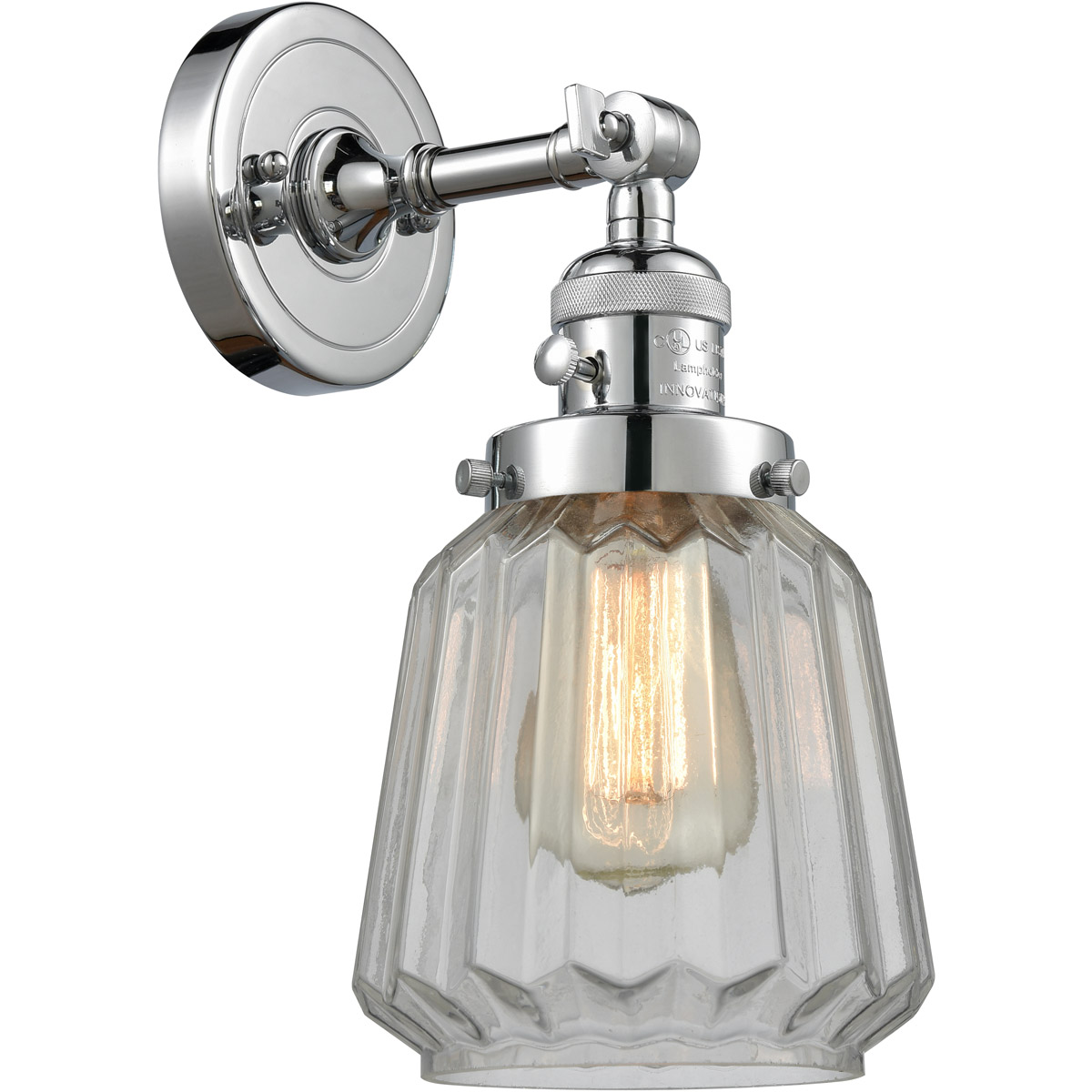 Franklin Restoration Chatham LED 6 inch Polished Chrome Sconce Wall Light, Franklin Restoration