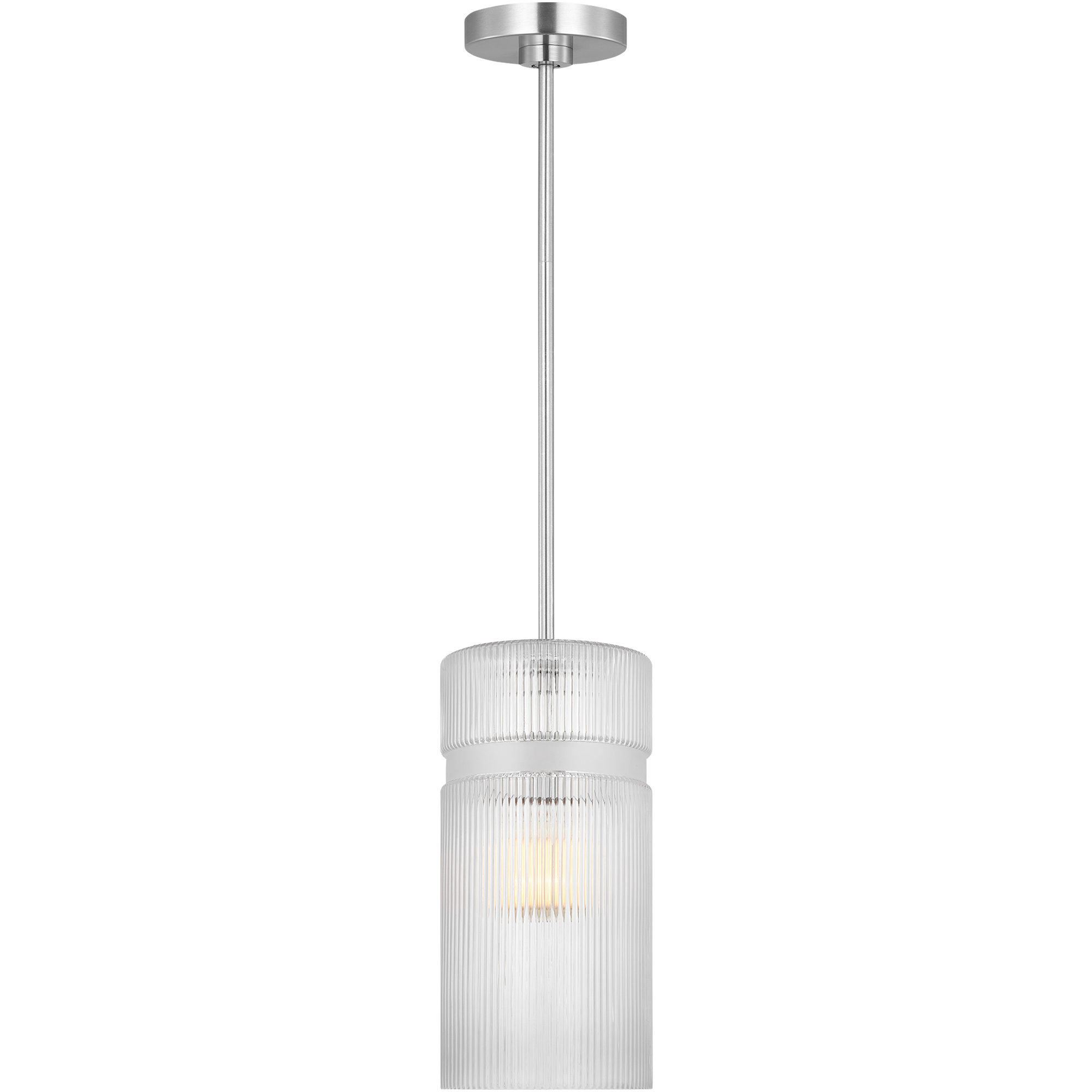 Drew & Jonathan Liouet 1 Light 7 inch Brushed Nickel Pendant Ceiling Light, Small