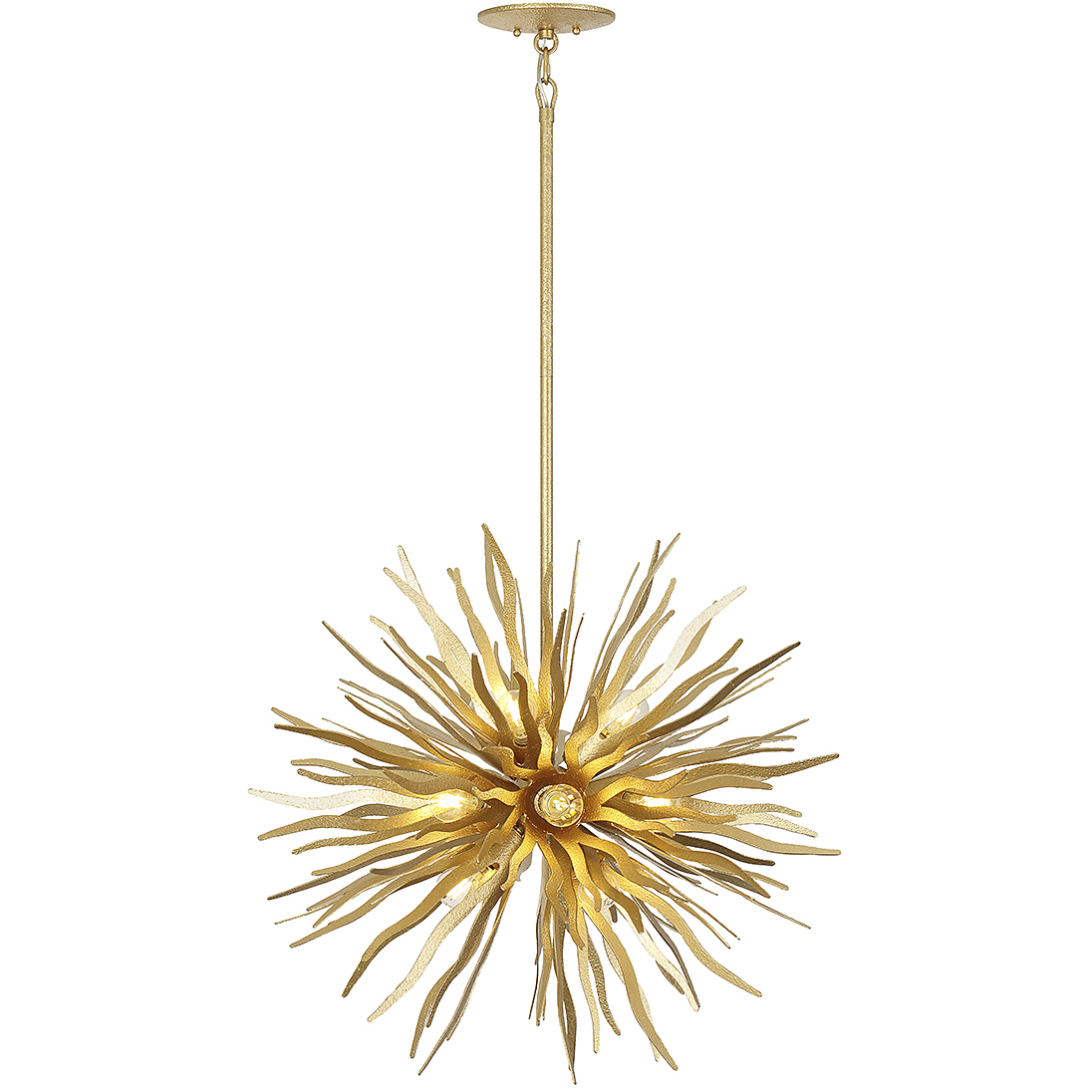 Killiam 12 Light 28 inch Cavalier Gold Pendant Ceiling Light