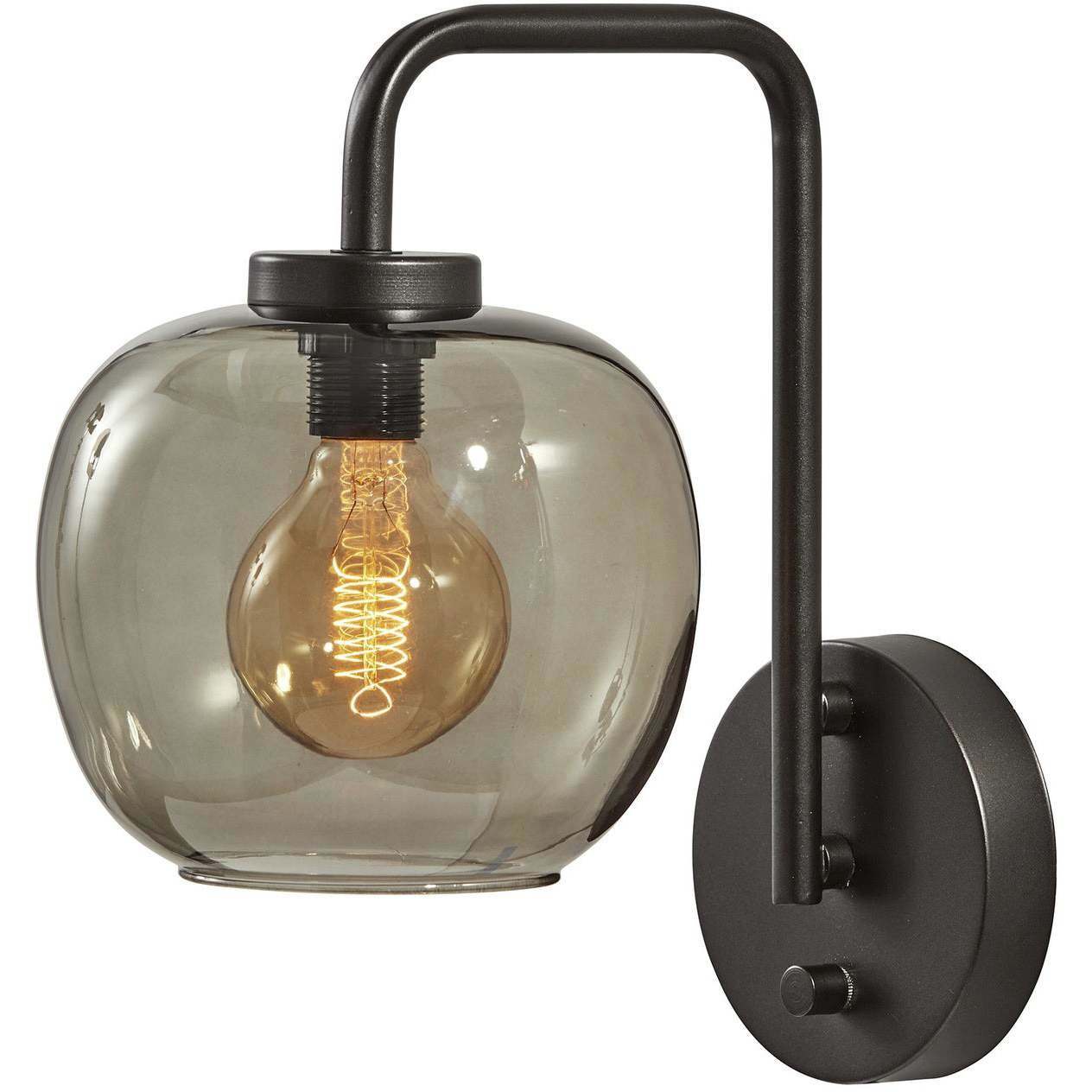 Ashton 1 Light 8 inch Matte Black Wall Lamp Wall Light
