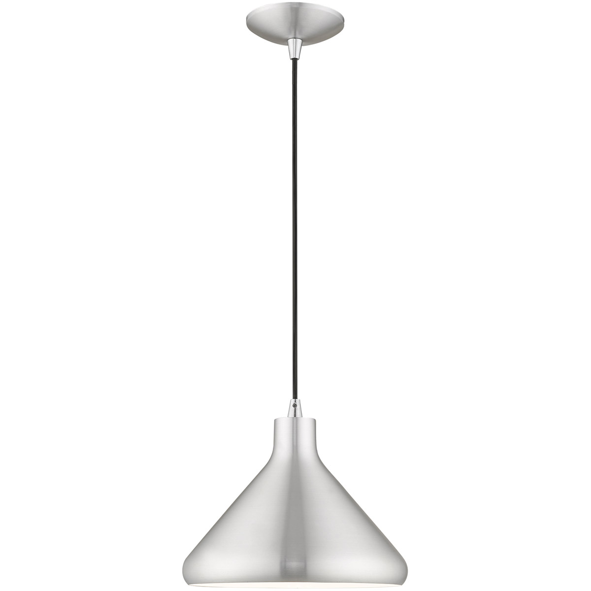 Allison 1 Light 10.5 inch Brushed Aluminum Mini Pendant Ceiling Light