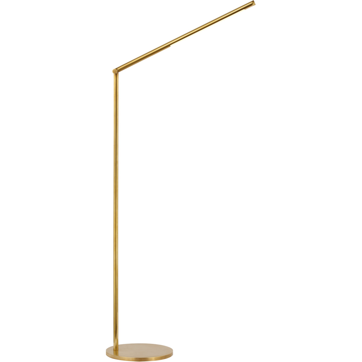 Kelly Wearstler Cona 42.5 inch 12 watt Antique-Burnished Brass Articulating Floor Lamp Portable Light, Large