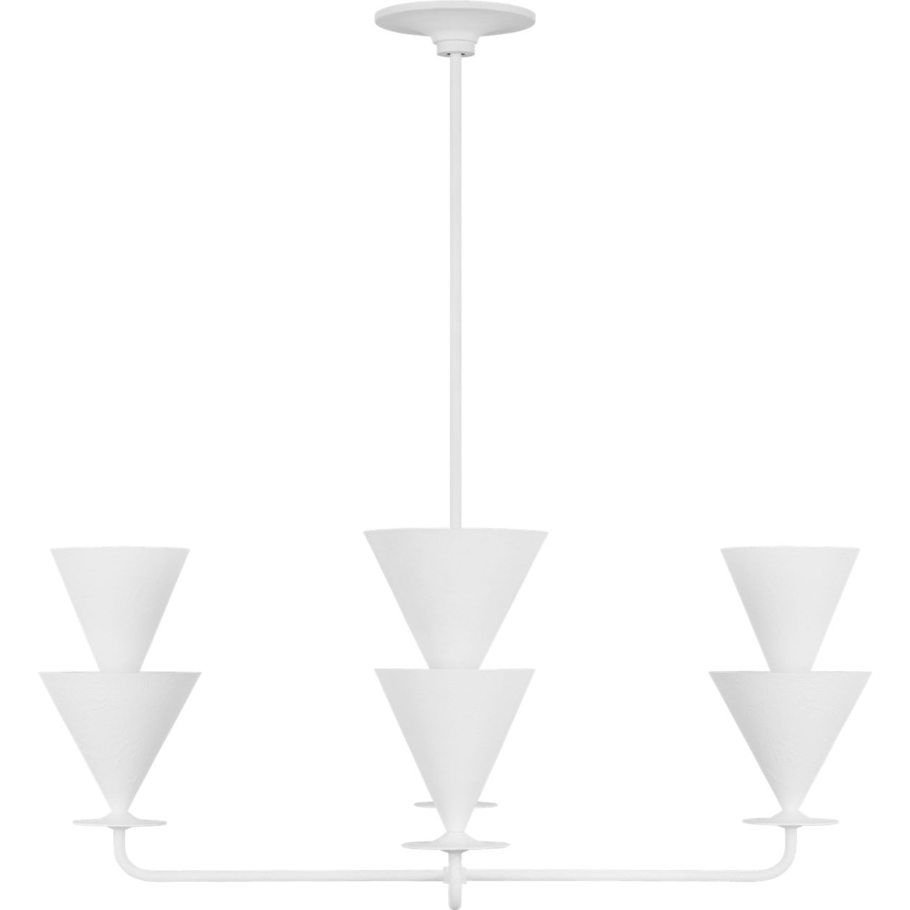Christiane Lemieux Cornet 4 Light 36 inch Cast Plaster Chandelier Ceiling Light