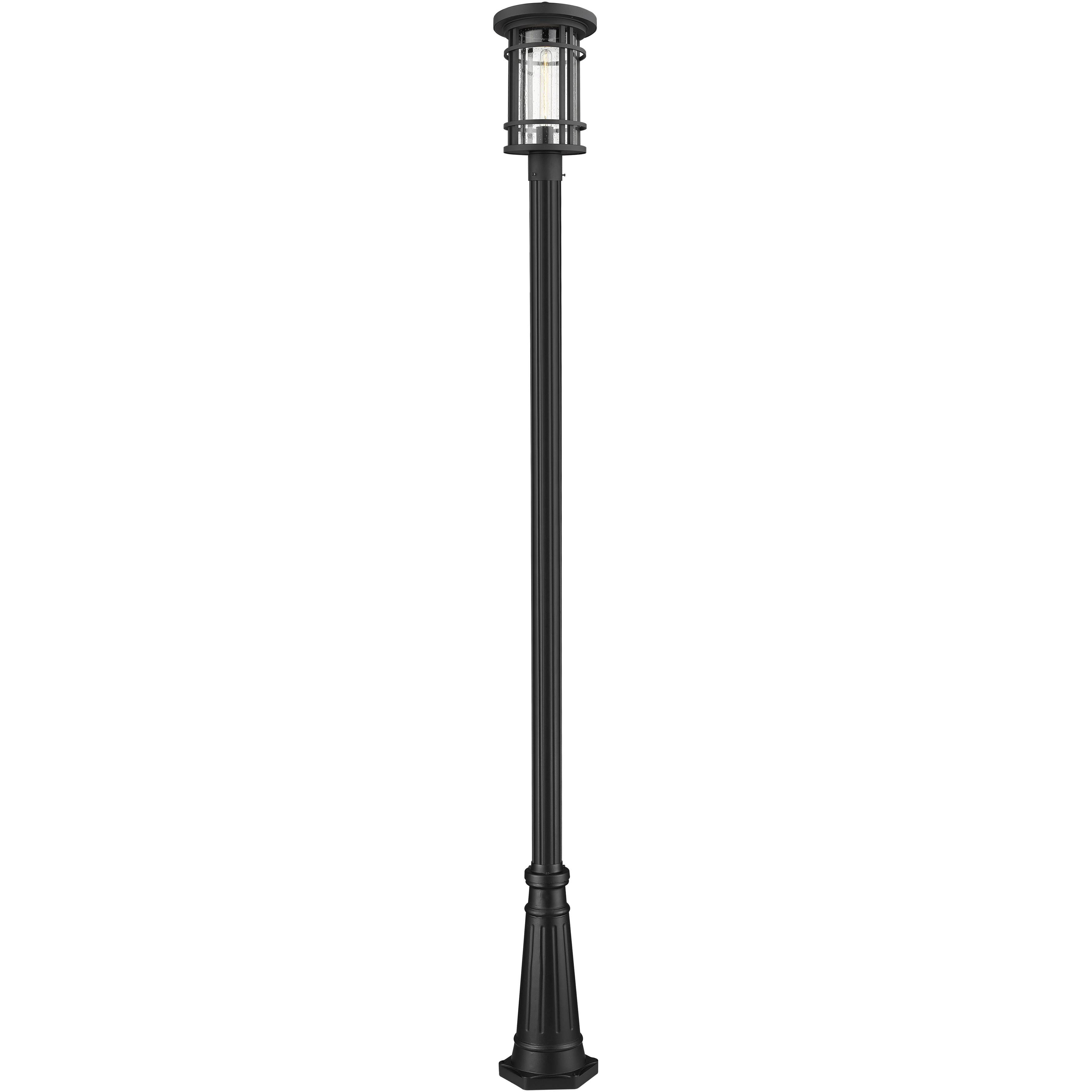 Jordan 1 Light 111.5 inch Black Outdoor Post Mounted Fixture