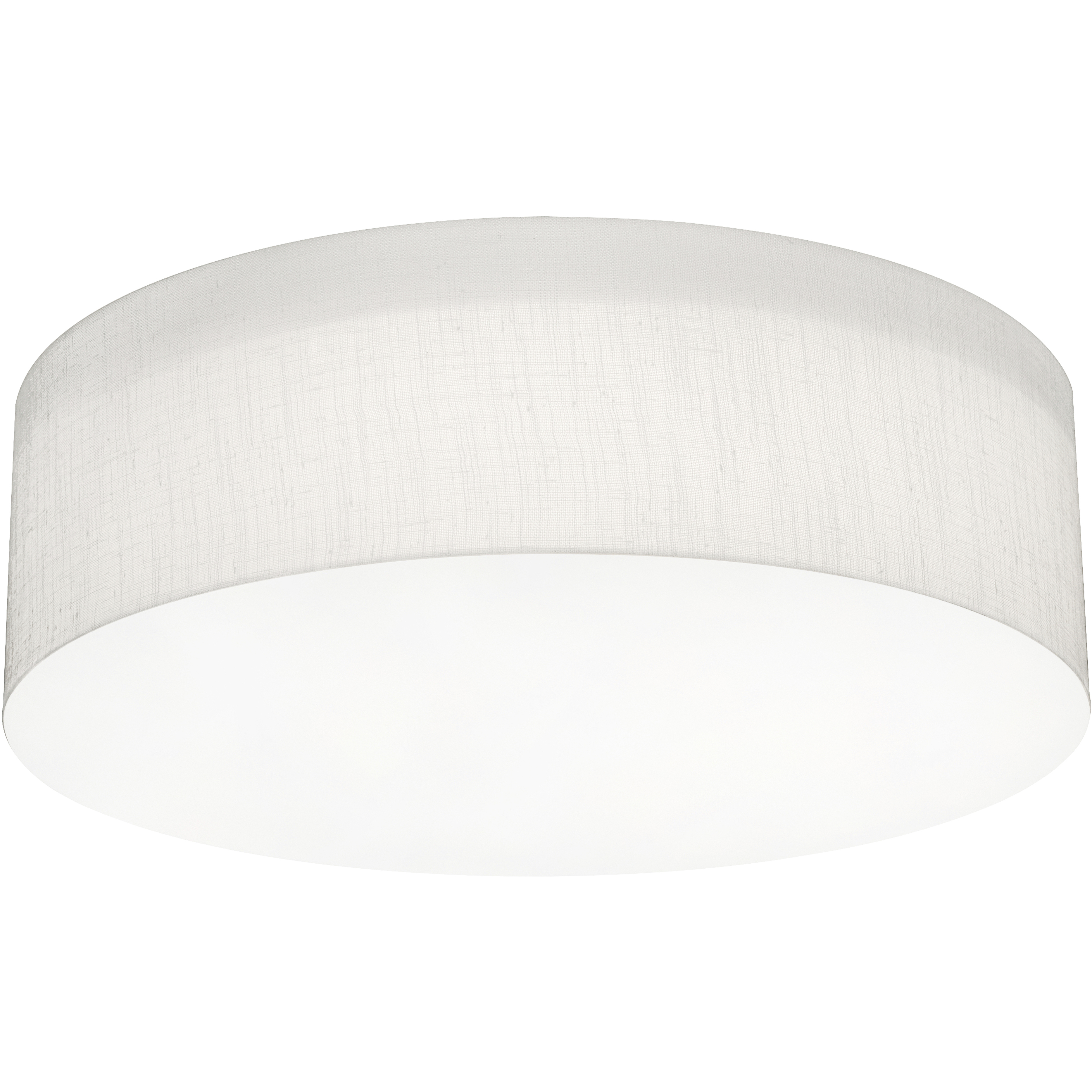 Anton 3 Light 15 inch Linen White Flush Mount Ceiling Light