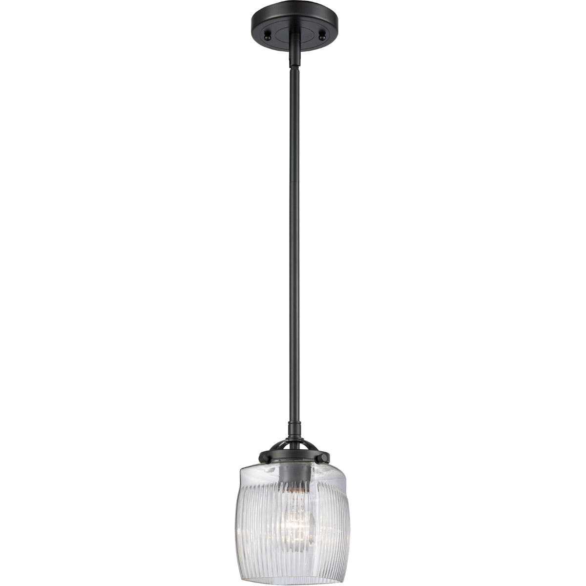 Nouveau Colton 1 Light 6 inch Brushed Satin Nickel Mini Pendant Ceiling Light, Nouveau