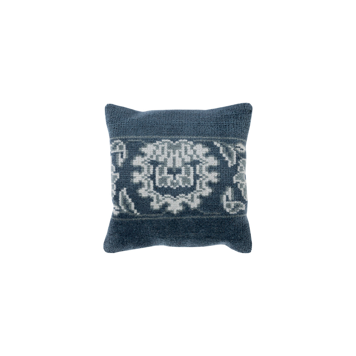 Hazel 18 X 18 inch Navy and Light Gray Throw Pillow