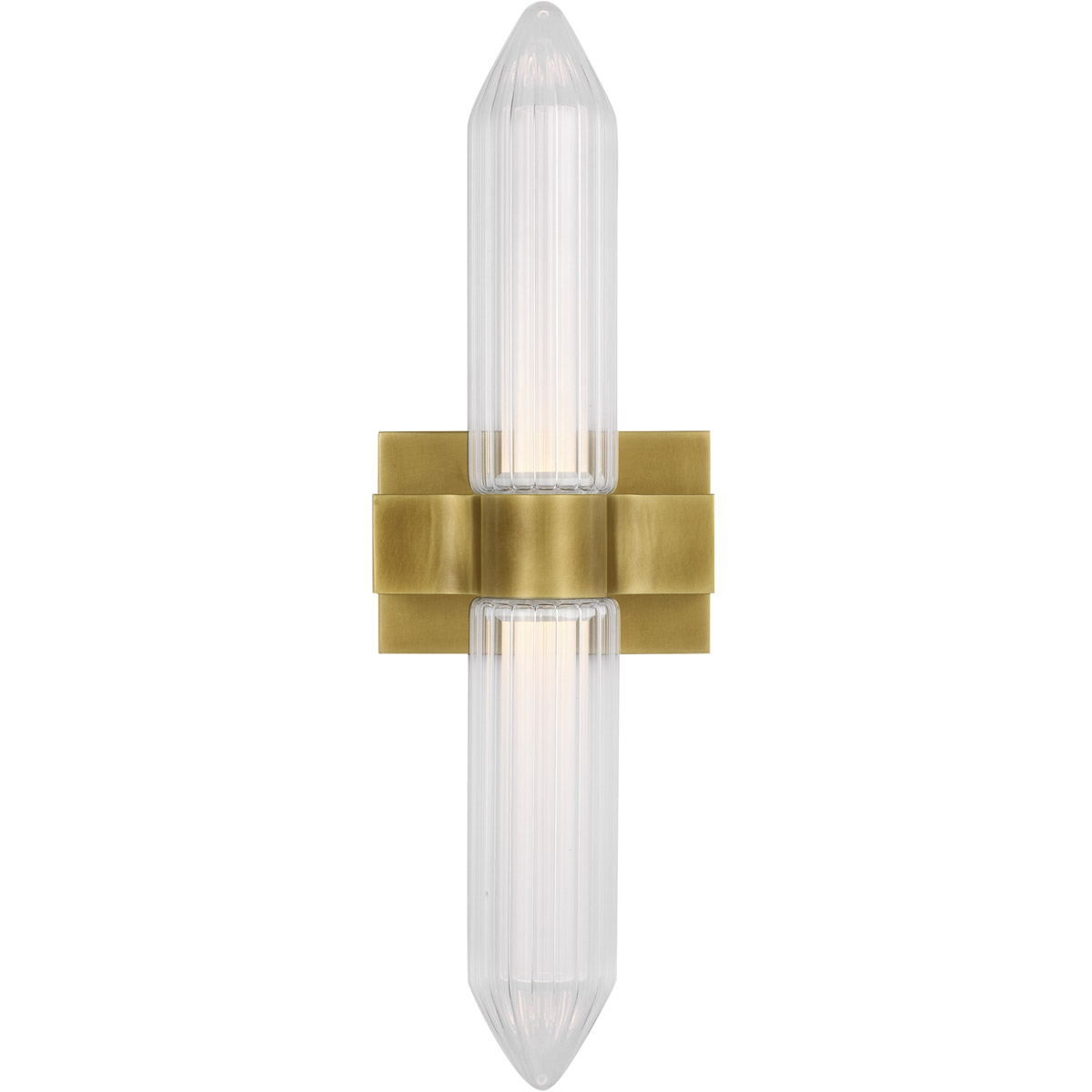 Avroko Langston LED 22.7 inch Plated Brass Bath Sconce Wall Light in 120V, Integrated LED