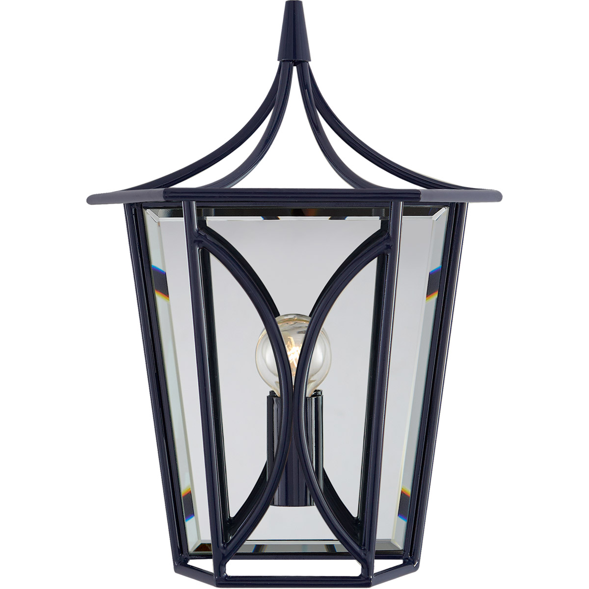 kate spade new york Cavanagh 1 Light 8.5 inch French Navy Lantern Sconce Wall Light