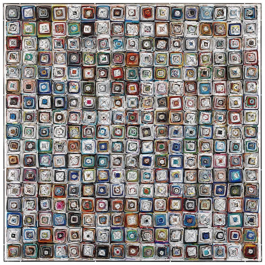 Tony Fey's Textural Tiles 40 X 40 inch Oils and Original Art