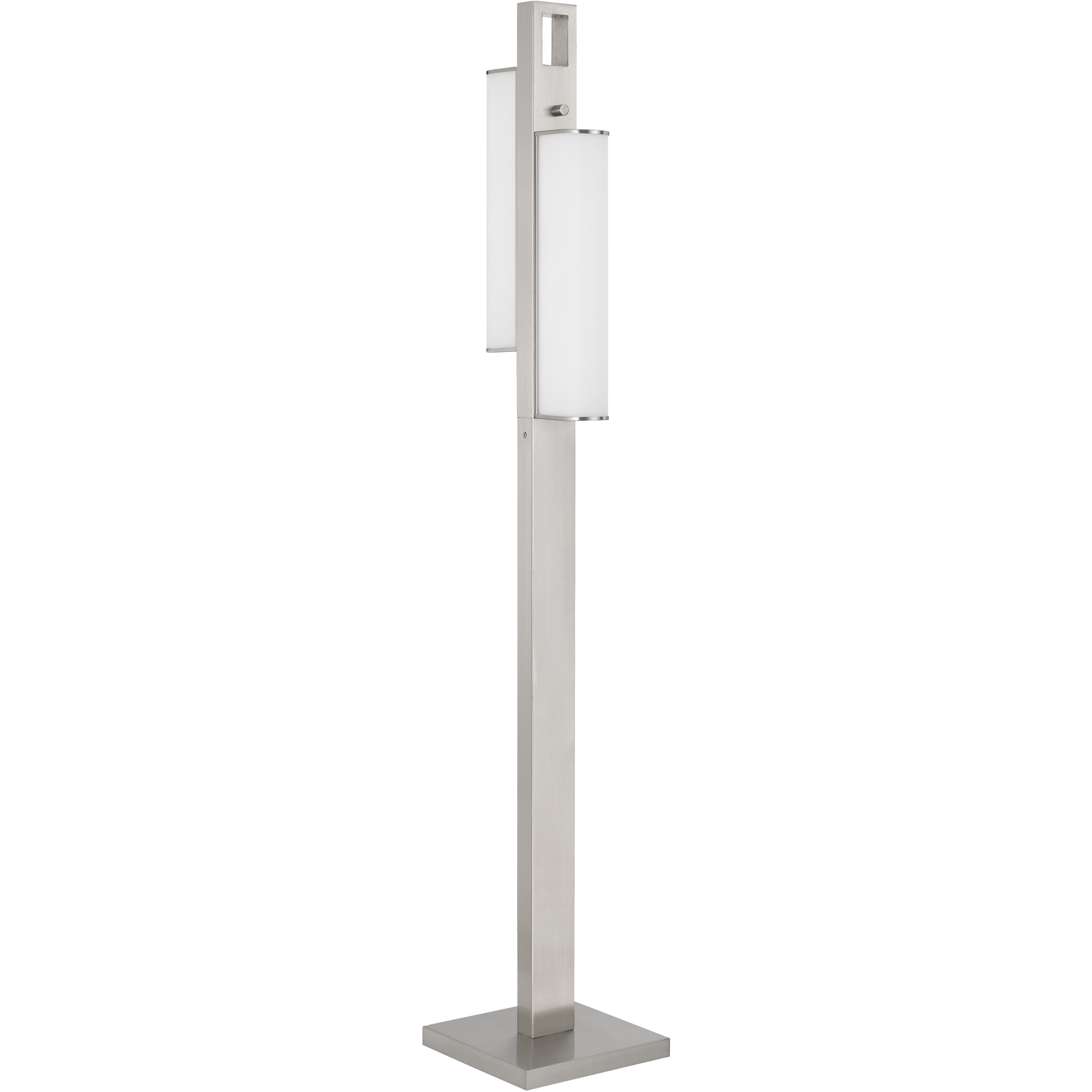Zamora 61 inch 40.00 watt Brushed Steel Floor Lamp Portable Light