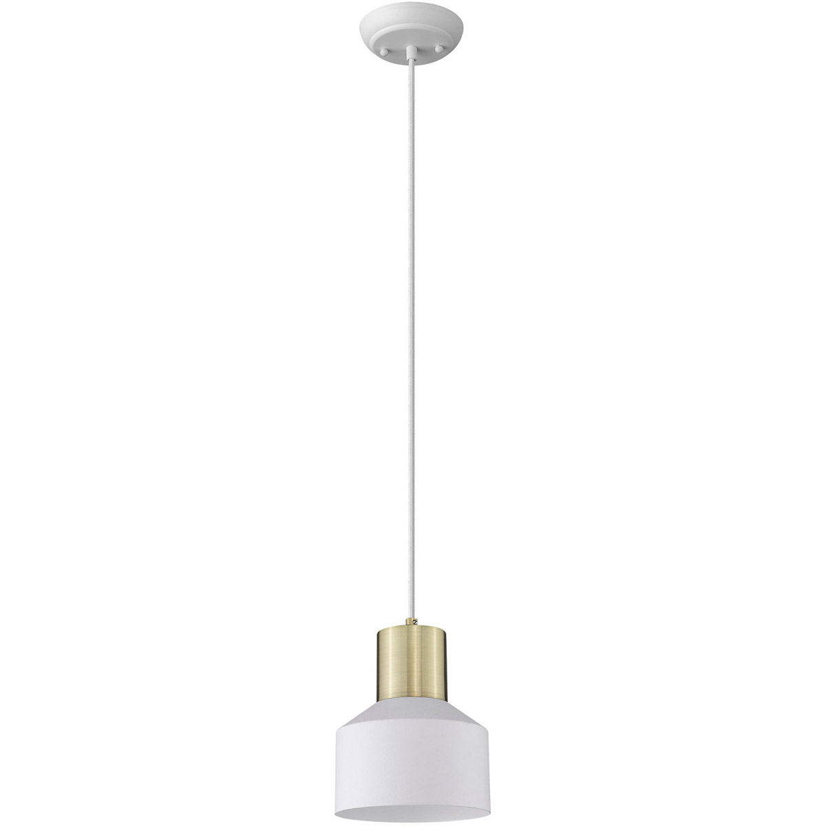 Ingo 1 Light 6.25 inch White Pendant Ceiling Light