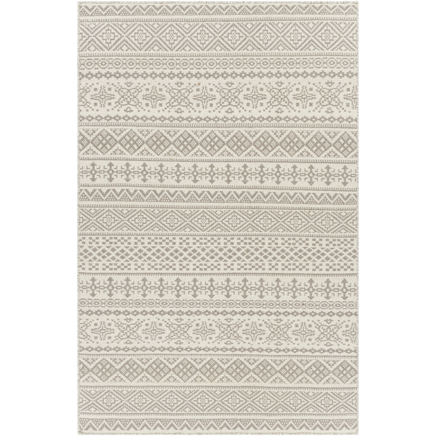 Mardin 36 X 24 inch Light Grey Rug in 2 x 3, Rectangle