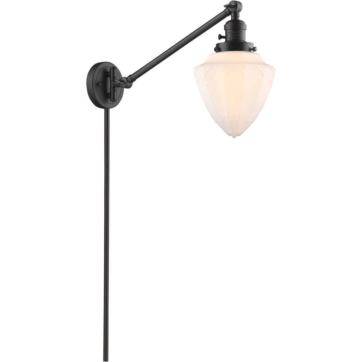 Franklin Restoration Bullet 20 inch 6.00 watt Oil Rubbed Bronze Swing Arm Wall Light