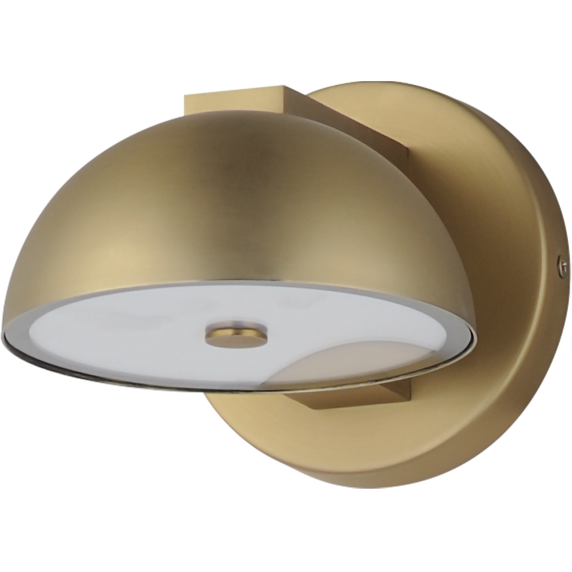 Cauldron LED 7 inch Gold Outdoor Wall Mount