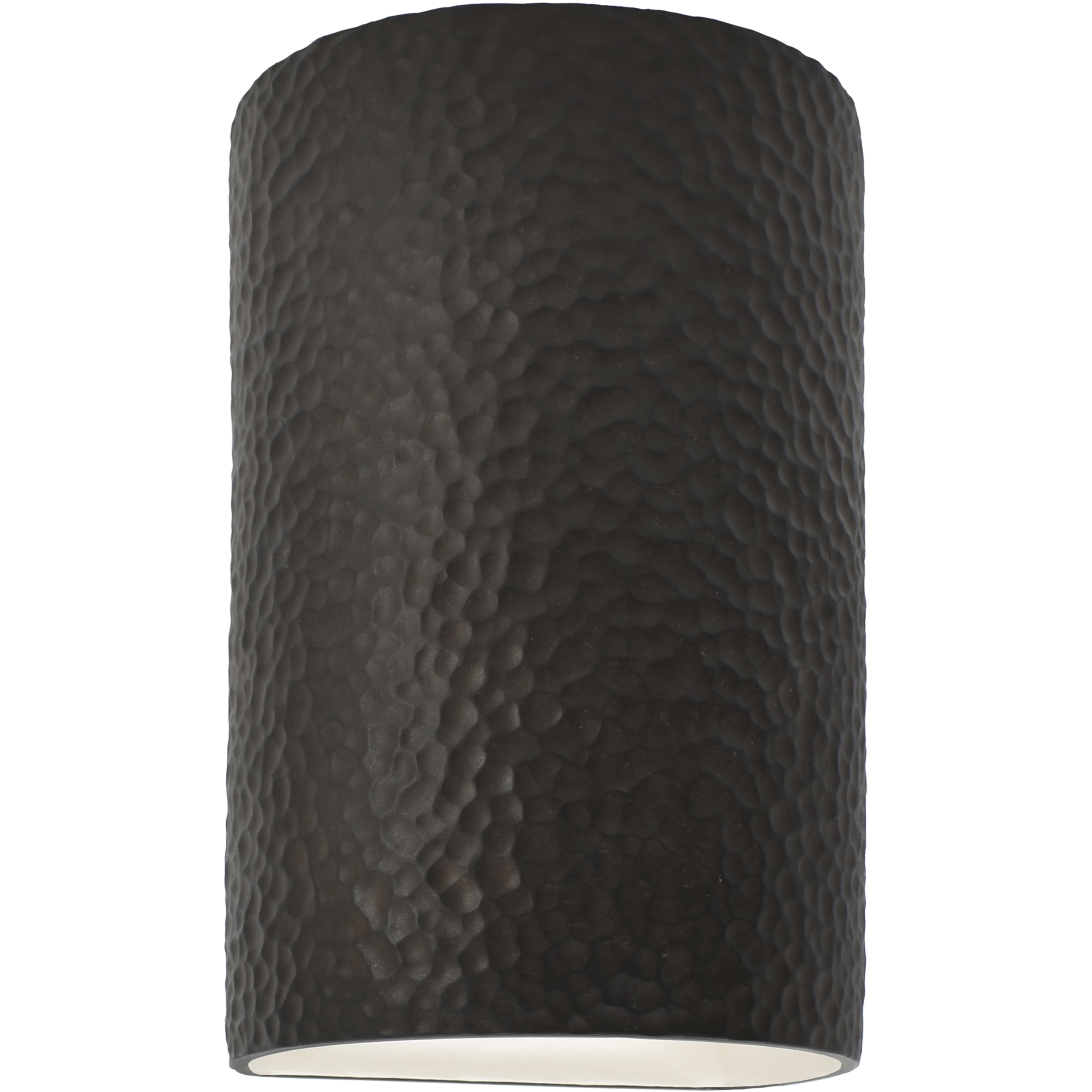Ambiance Cylinder LED 5.75 inch Hammered Iron Wall Sconce Wall Light, Small