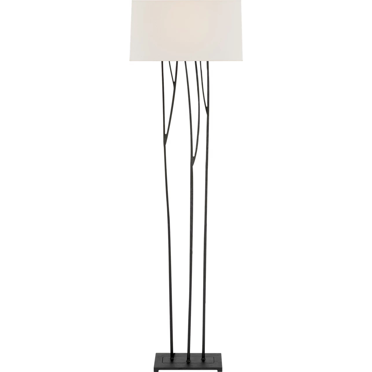 Ian K. Fowler Aspen 59.5 inch 60 watt Blackened Rust Floor Lamp Portable Light in Linen