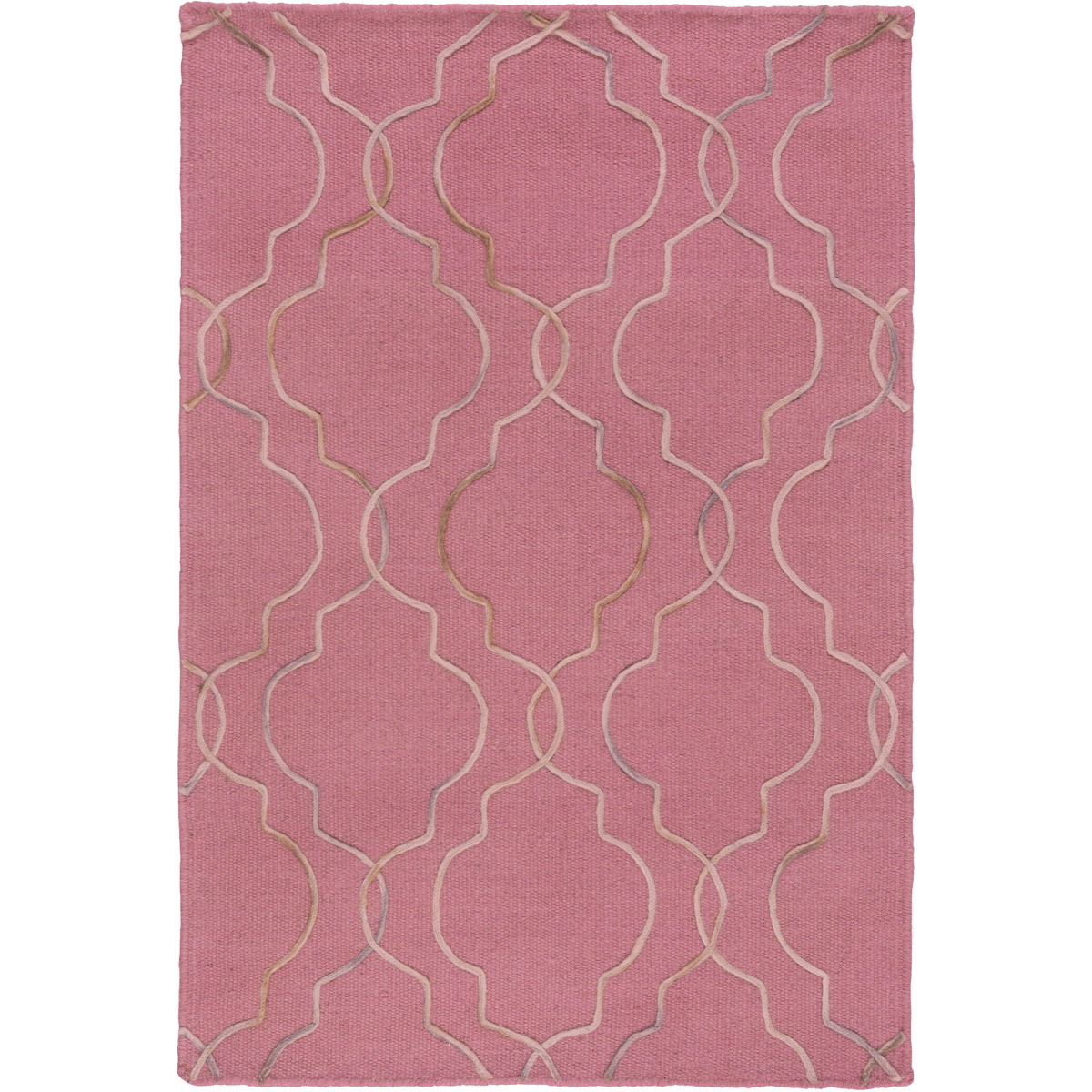 Seabrook 36 X 24 inch Mauve, Beige, Dark Brown Rug