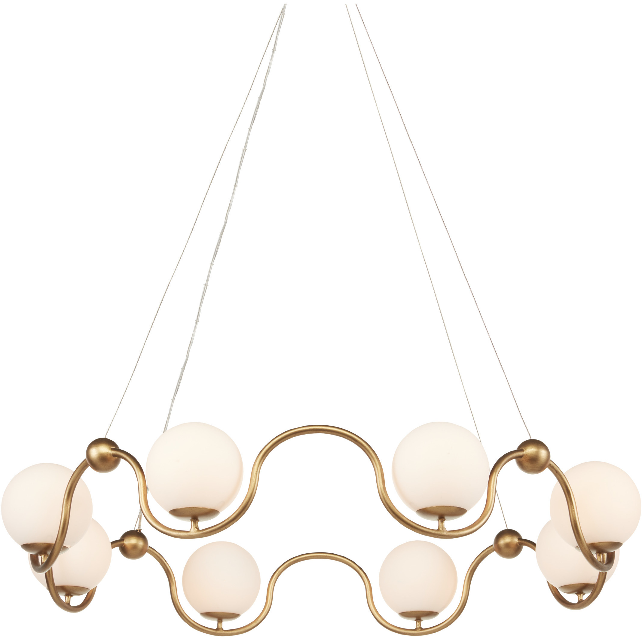 Equilibrium 8 Light 38.75 inch Antique Brass Chandelier Ceiling Light
