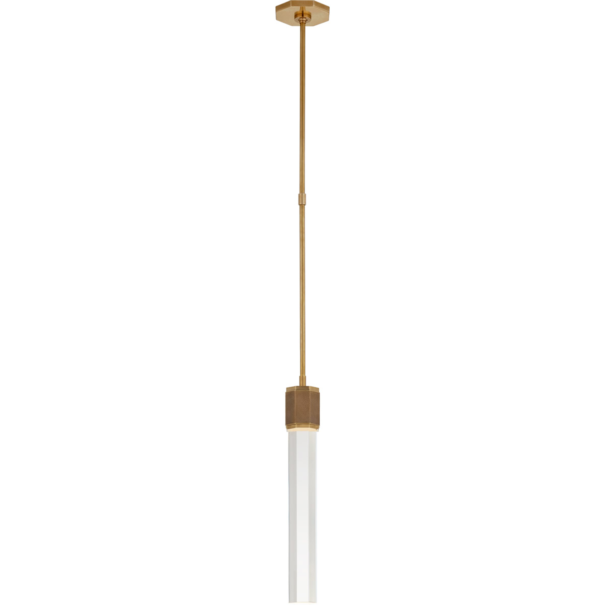 Lauren Rottet Fascio LED 3 inch Hand-Rubbed Antique Brass Pendant Ceiling Light