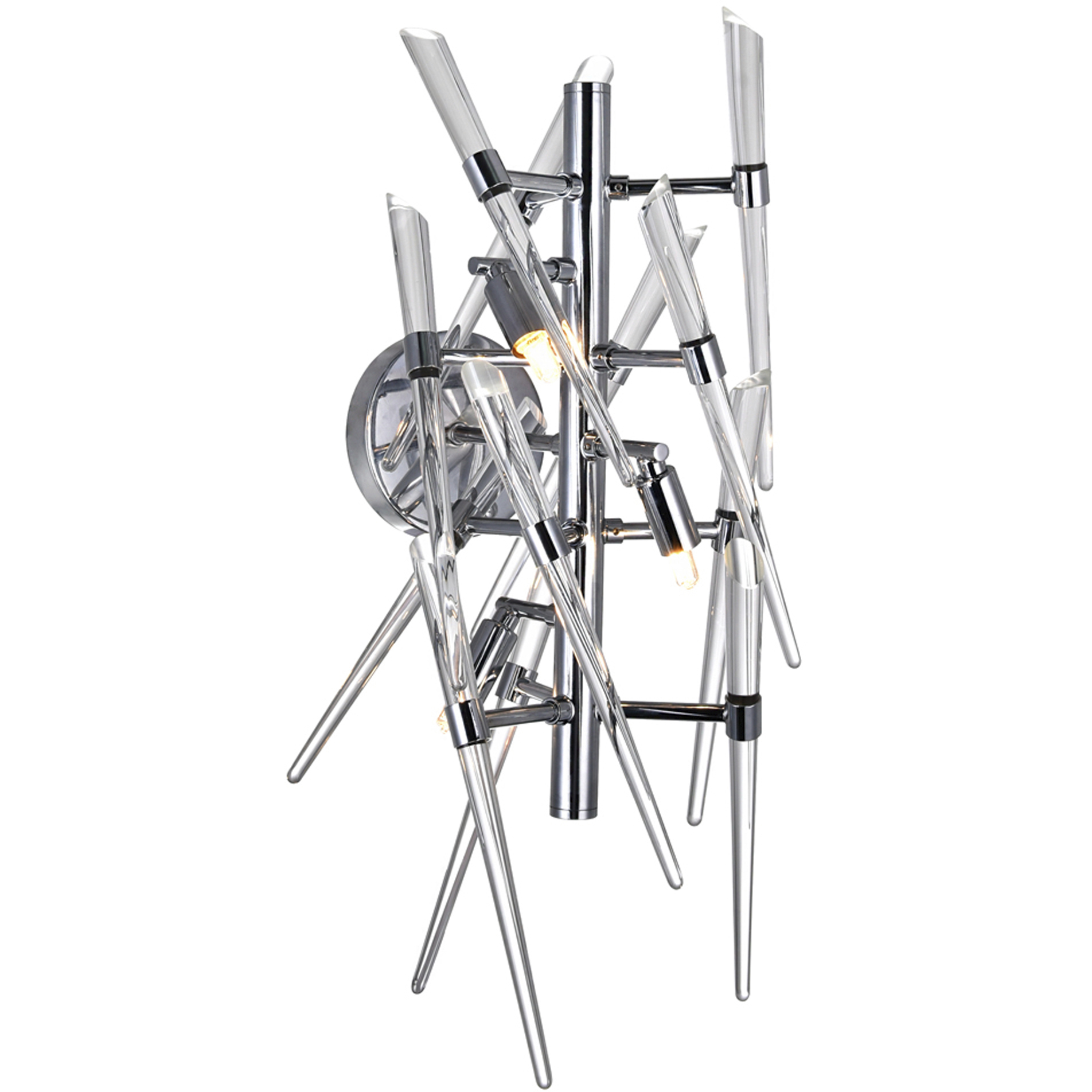 Icicle 3 Light 11 inch Chrome Wall Light