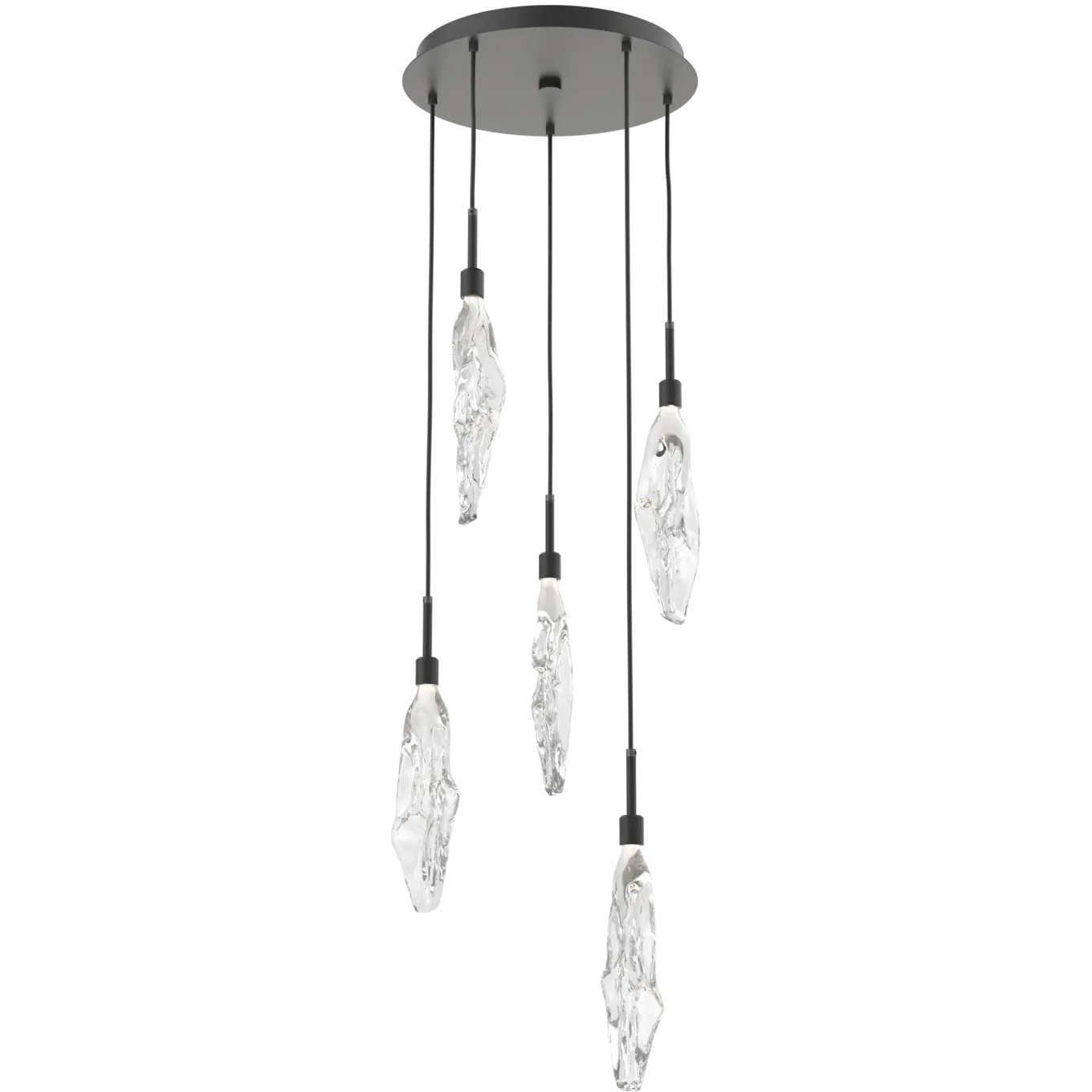 Icefall LED 18.8 inch Burnished Bronze Pendant Chandelier Ceiling Light in 3000K LED