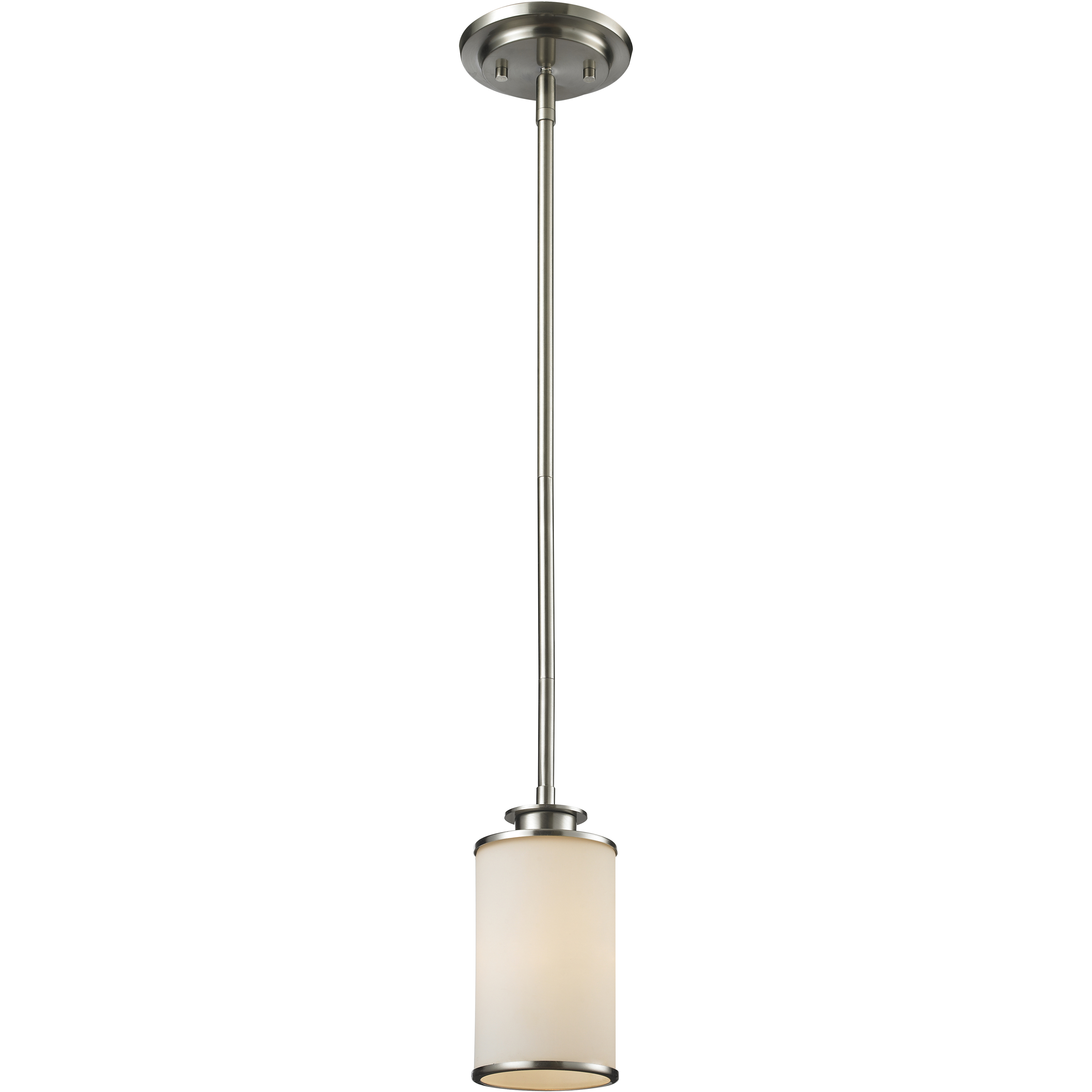 Savannah 1 Light 4.5 inch Brushed Nickel Pendant Ceiling Light