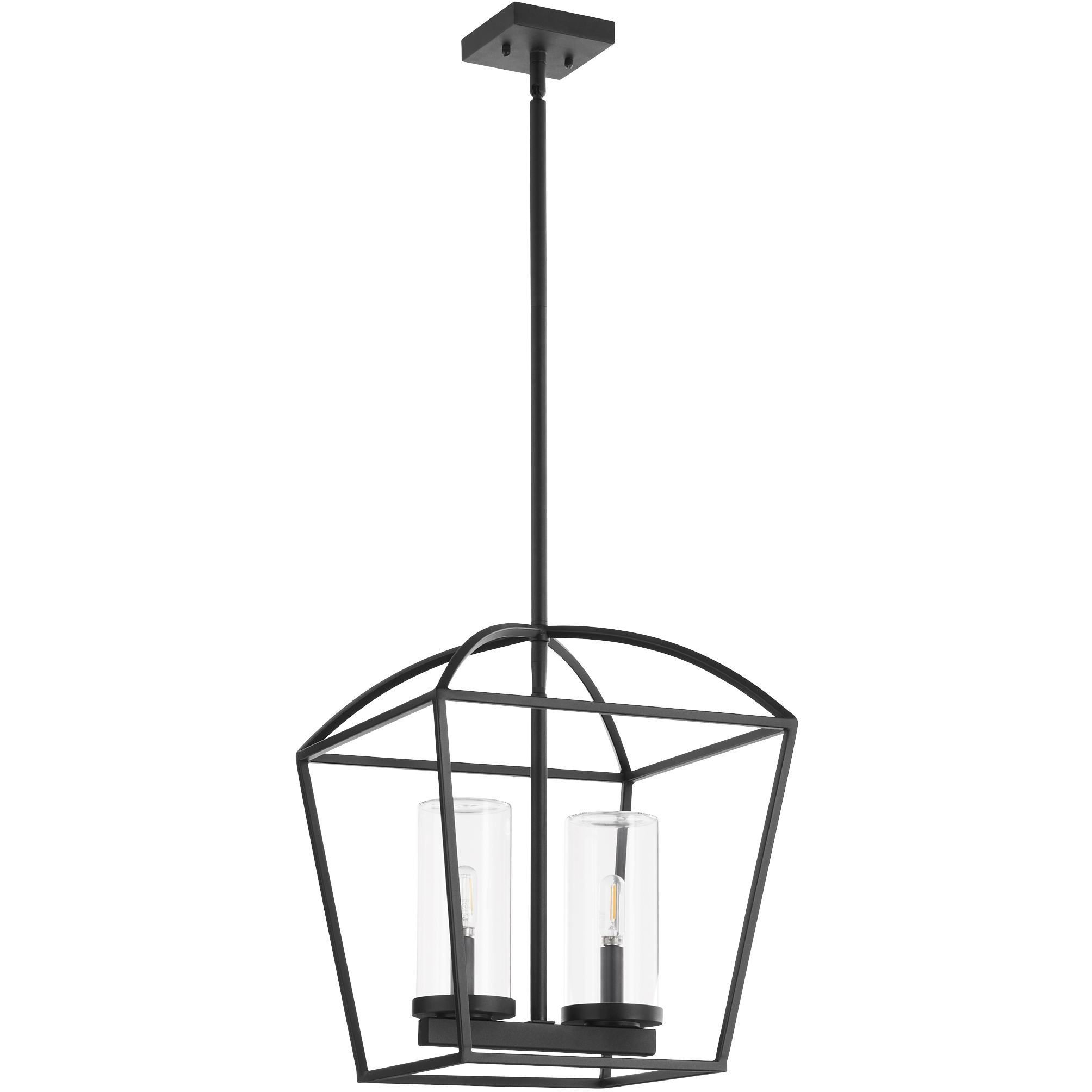 Odeon 2 Light 14 inch Matte Black Pendant Ceiling Light