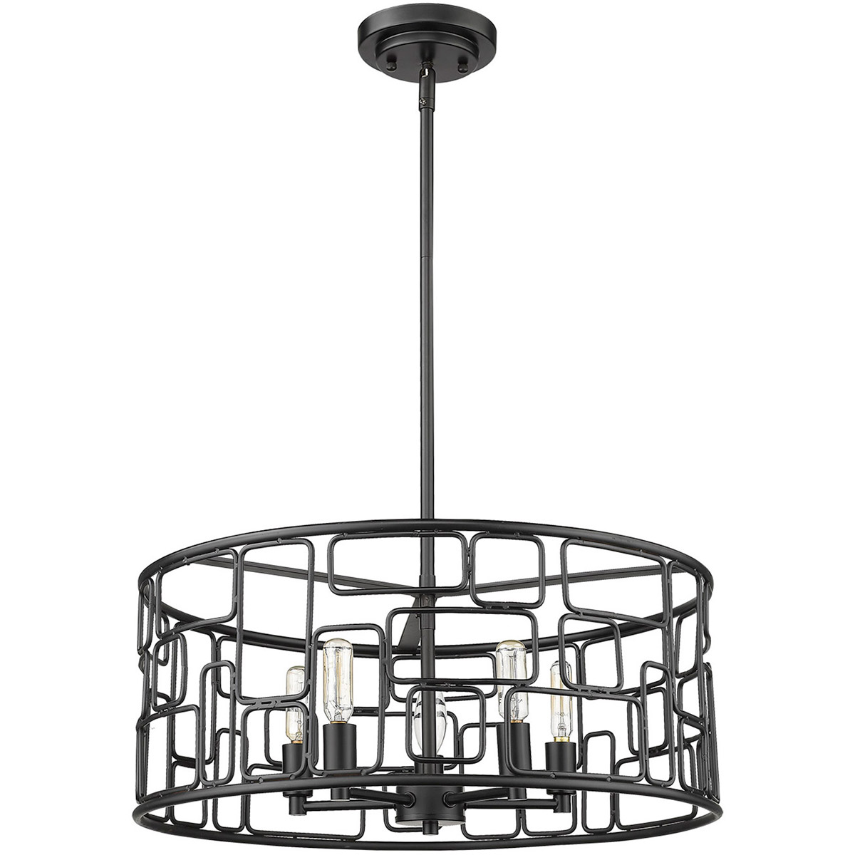 全国送料無料ギフト Acclaim Matte inch 20 Light 5 Amoret IN21132BK Lighting クラブ